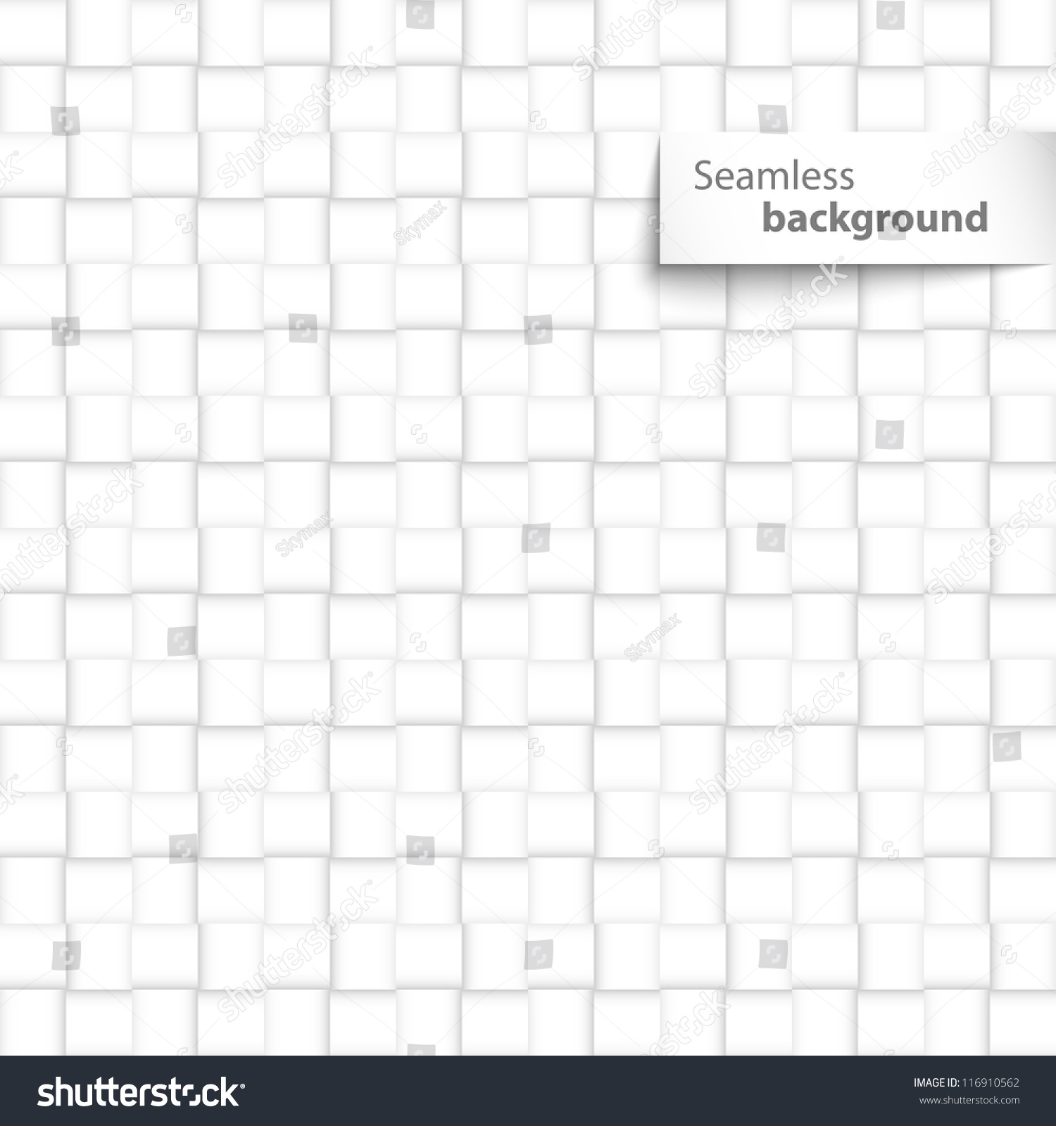 Seamless White Square Tiles Texture Stock Vector Royalty Free 116910562