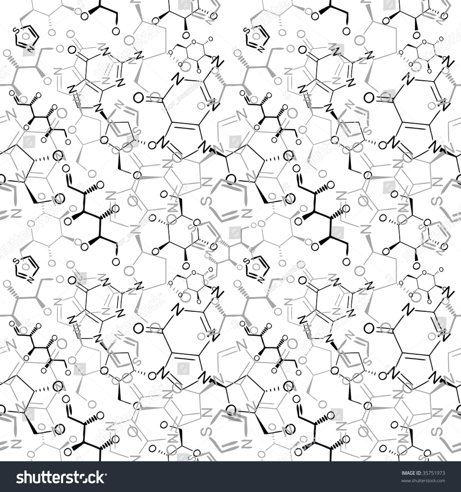 Seamlessly Wallpaper Chemistry Formulas On White Stock Vector ...