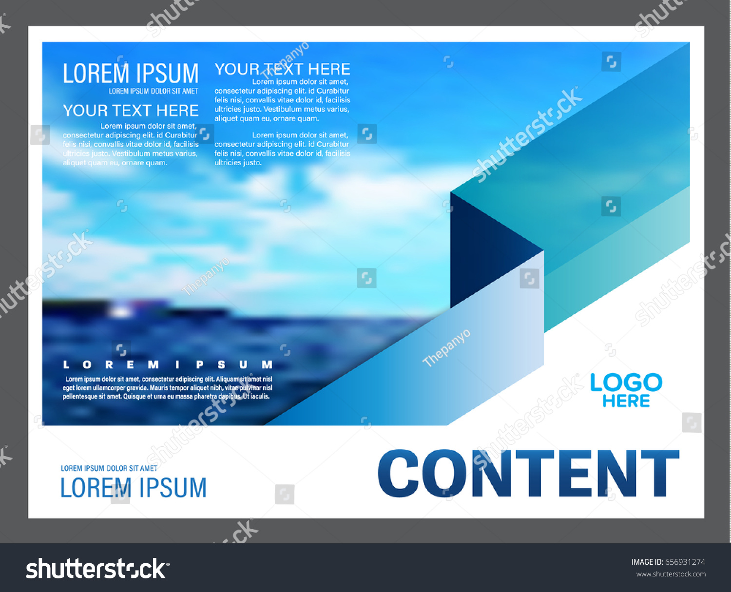 blue sky presentation book