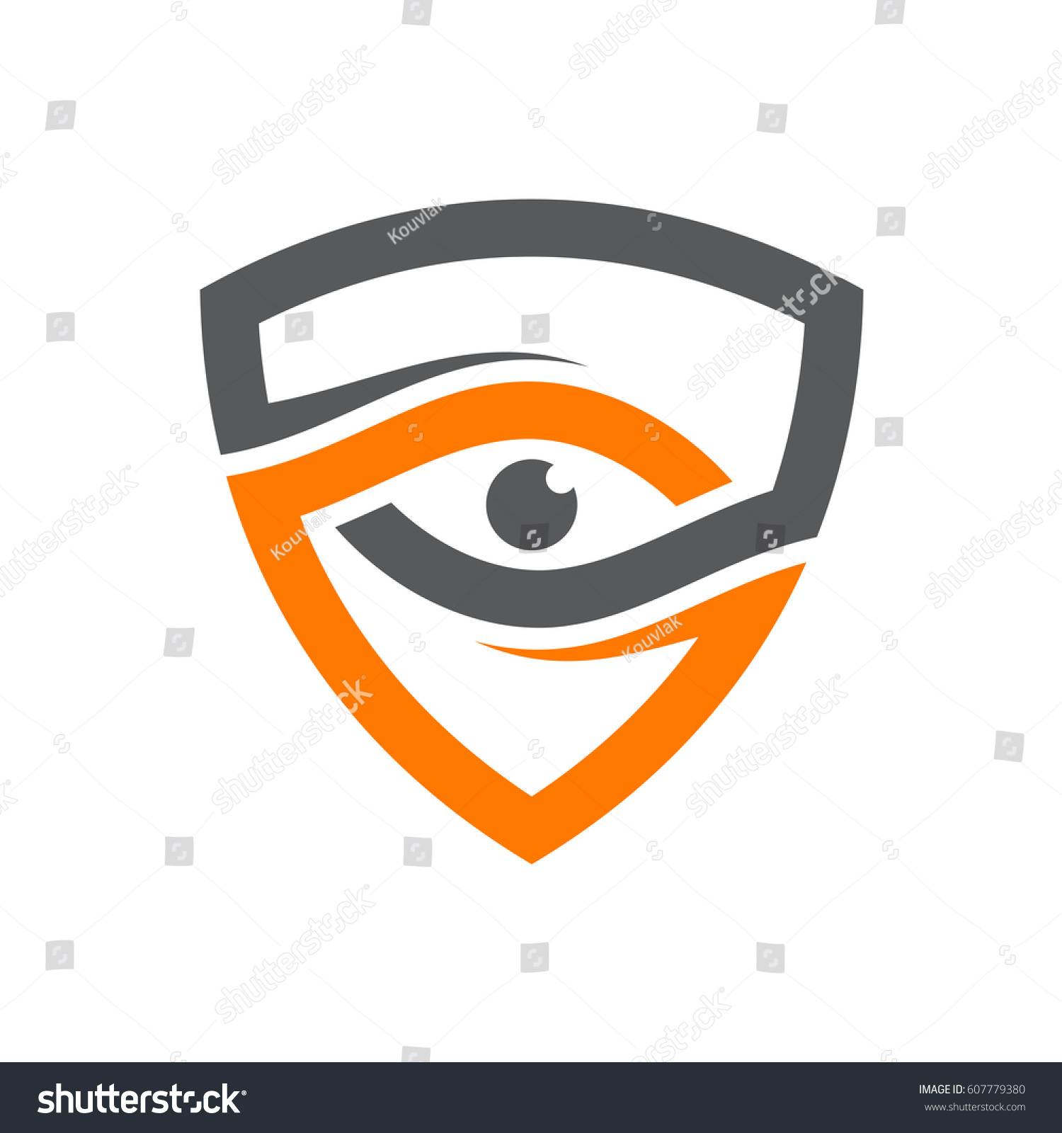 Security Eye Logo Template Stock Vector (Royalty Free) 607779380