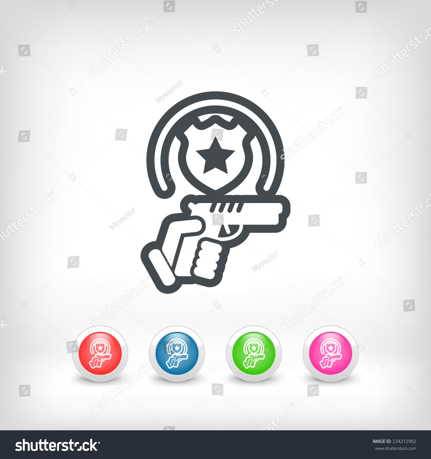 Security Icon Stock Vector Illustration 234212992 : Shutterstock