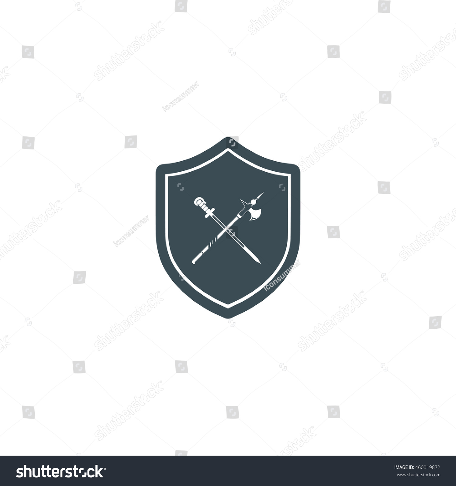 Security Icon Stock Vector Illustration 460019872 : Shutterstock