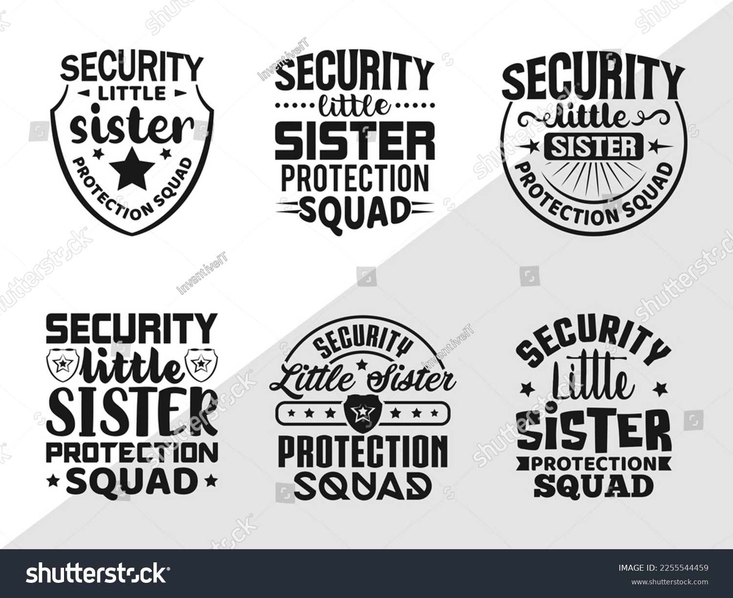 SVG of Security Little Sister SVG Printable Vector Illustration svg