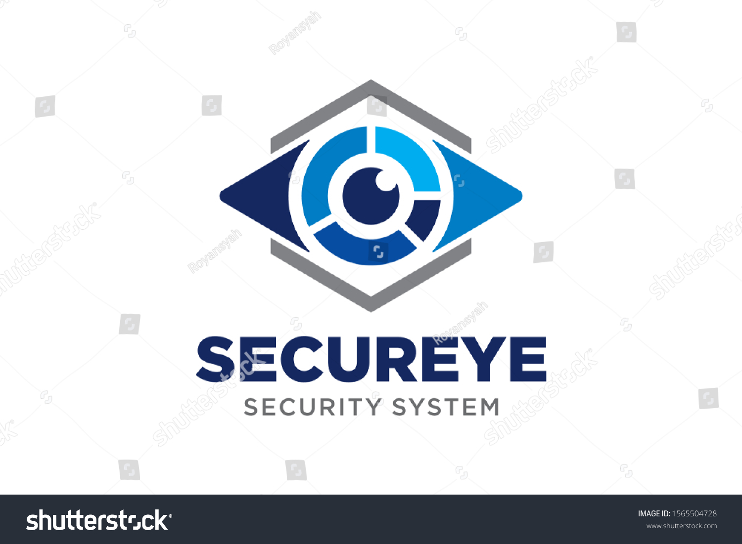 Security Logo Template Full Color Stock Vector (Royalty Free ...