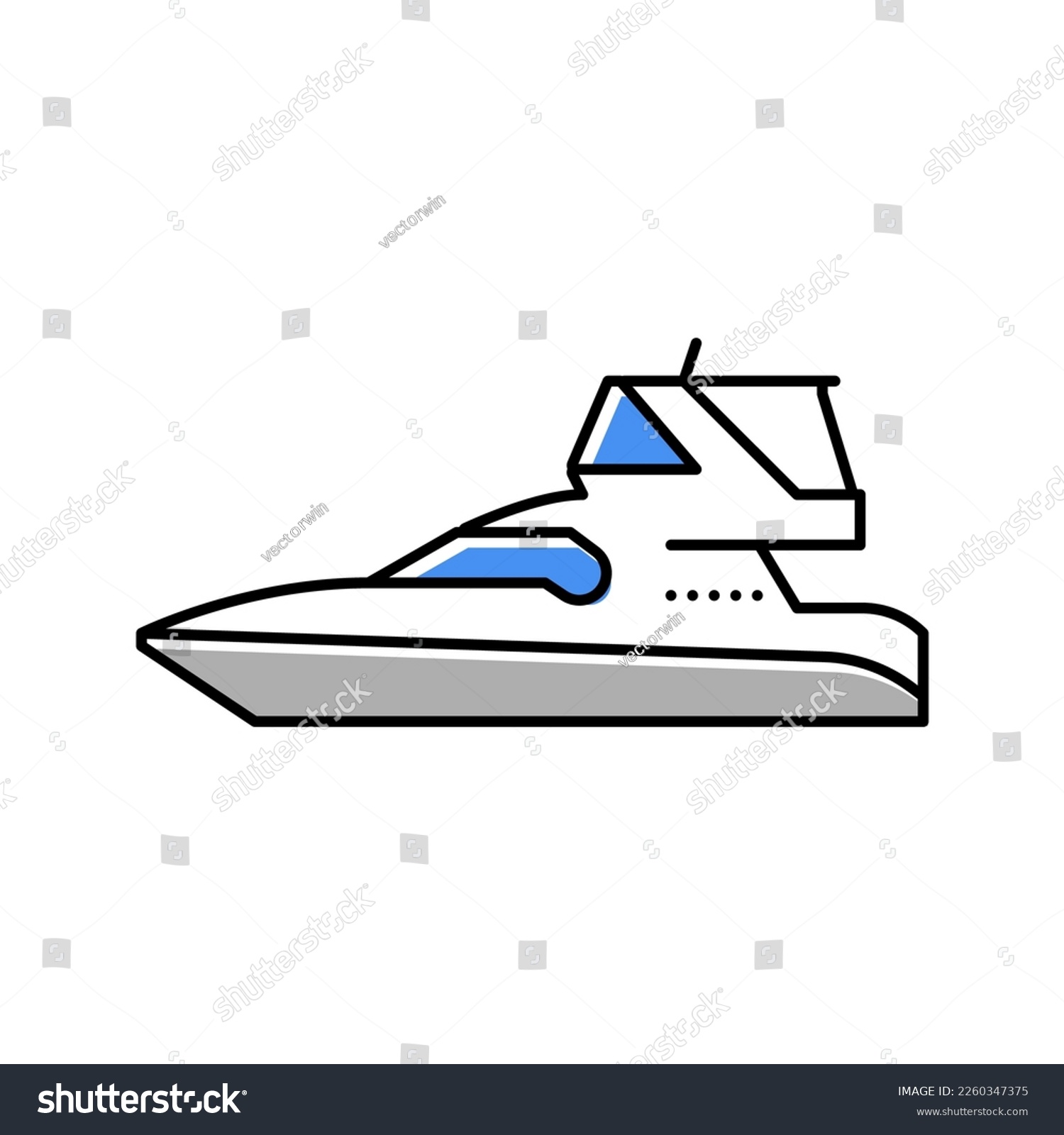 SVG of sedan bridge boat color icon vector. sedan bridge boat sign. isolated symbol illustration svg