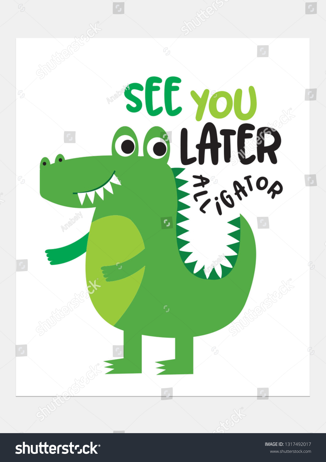 SVG of See you later alligator.vector illustration svg