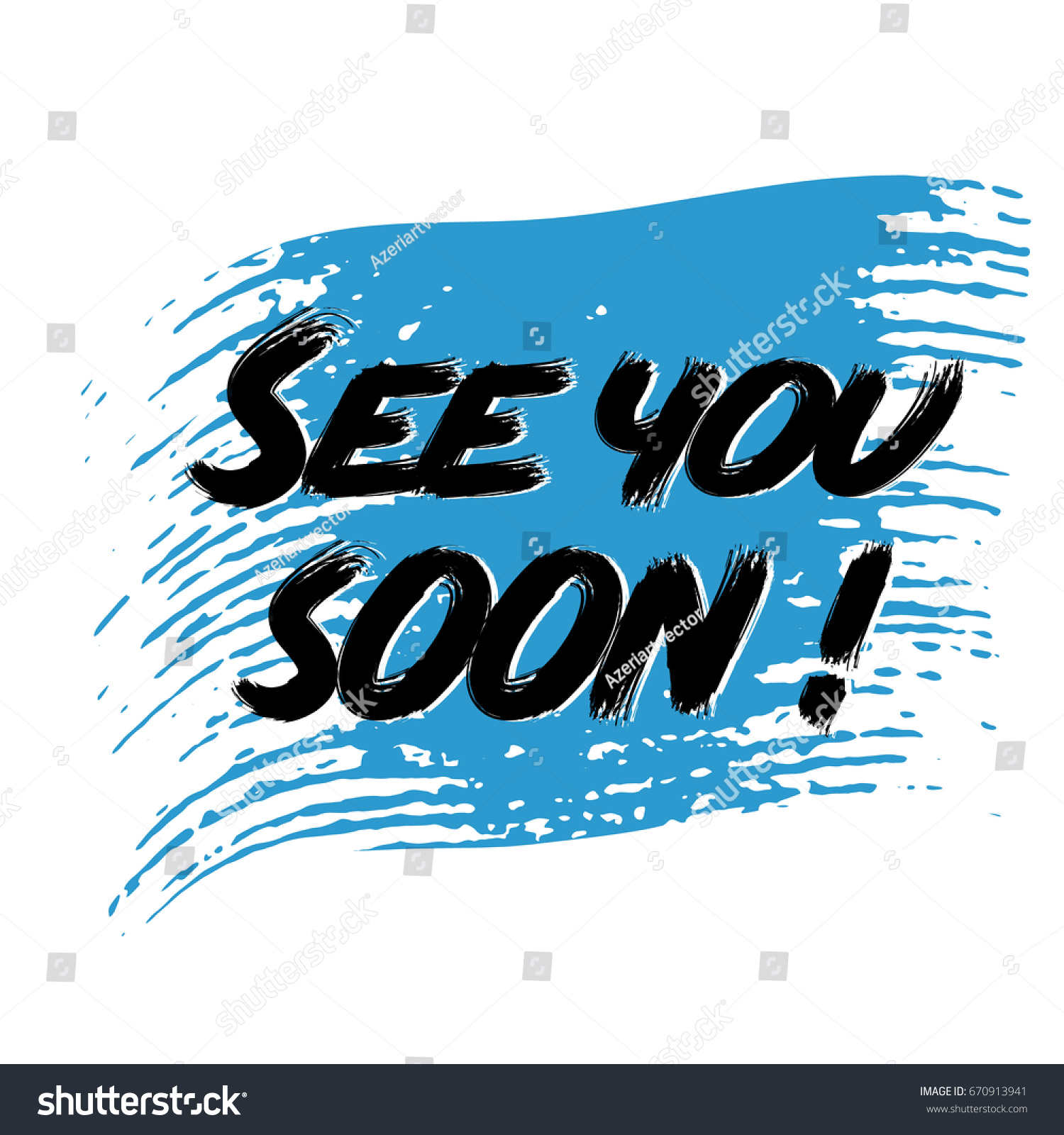 See You Soon Modern Black See Stock Vector 670913941 ...