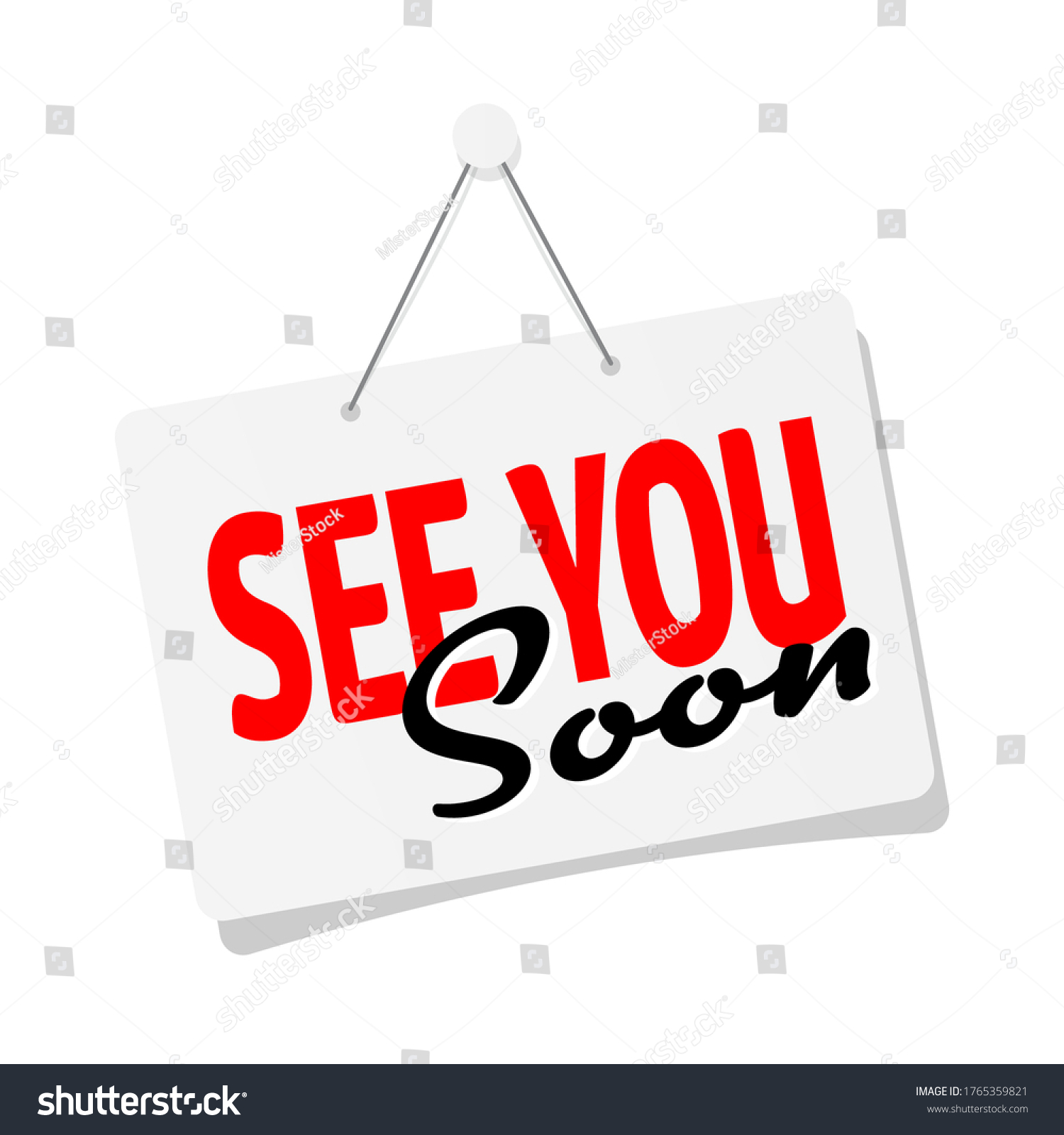 SVG of See you soon on door sign svg