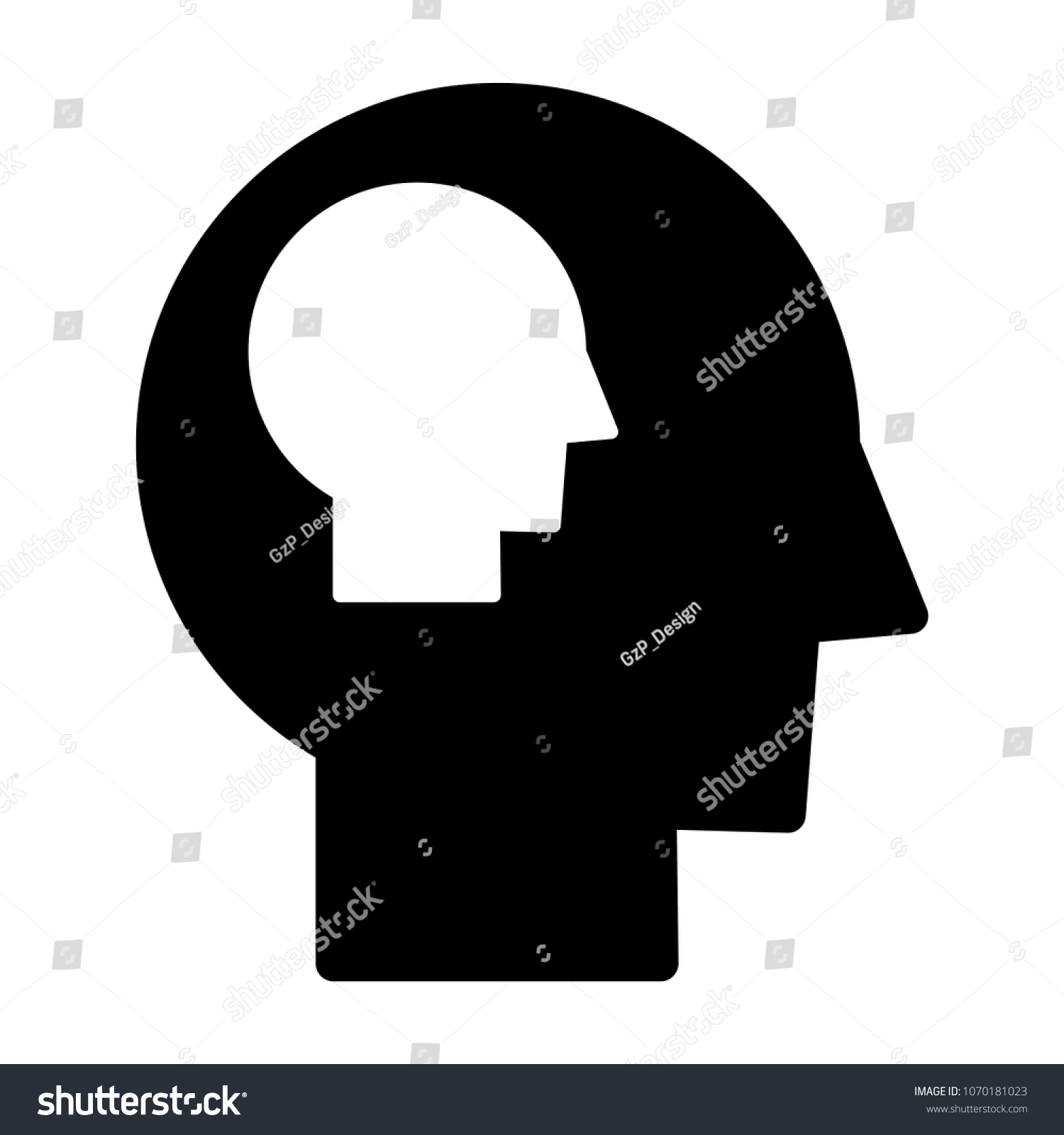 Self Awareness Icon Stock Vector Royalty Free