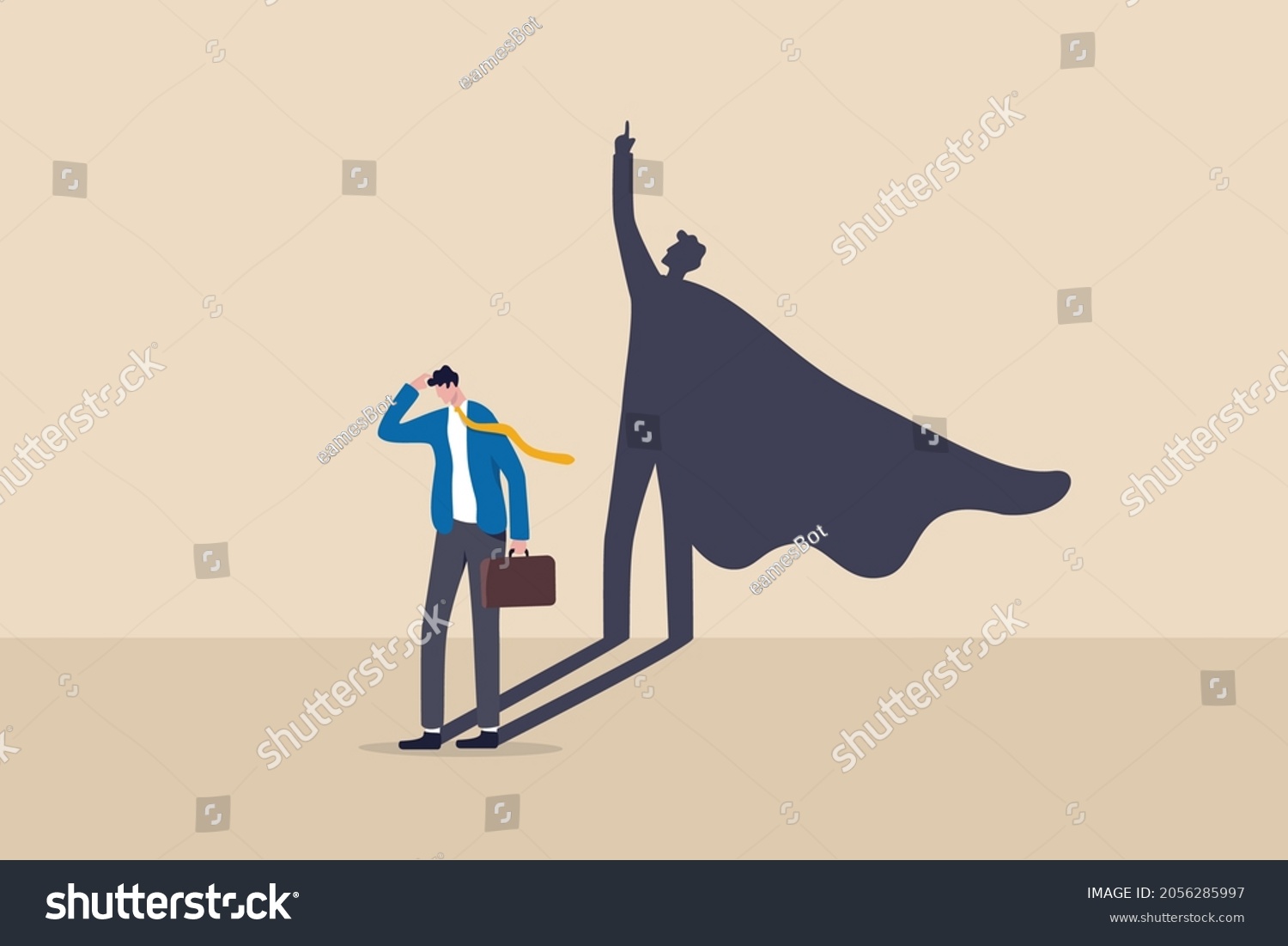 Self Confidence Leadership Bring Full Potential Stock Vector (Royalty ...