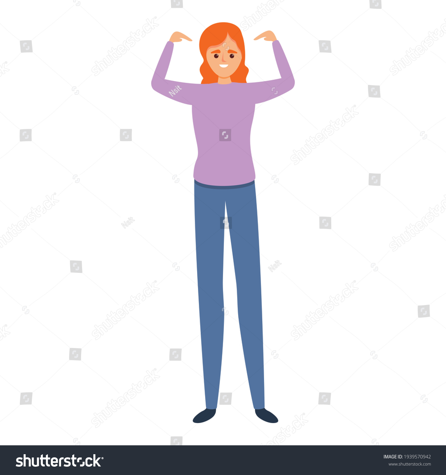 Self Esteem Icon Cartoon Self Esteem Stock Vector (royalty Free 