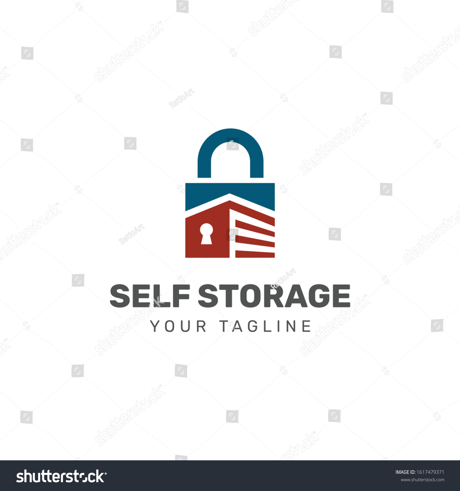 Self Storage Logo Vector Storage Garage Stock Vector (Royalty Free