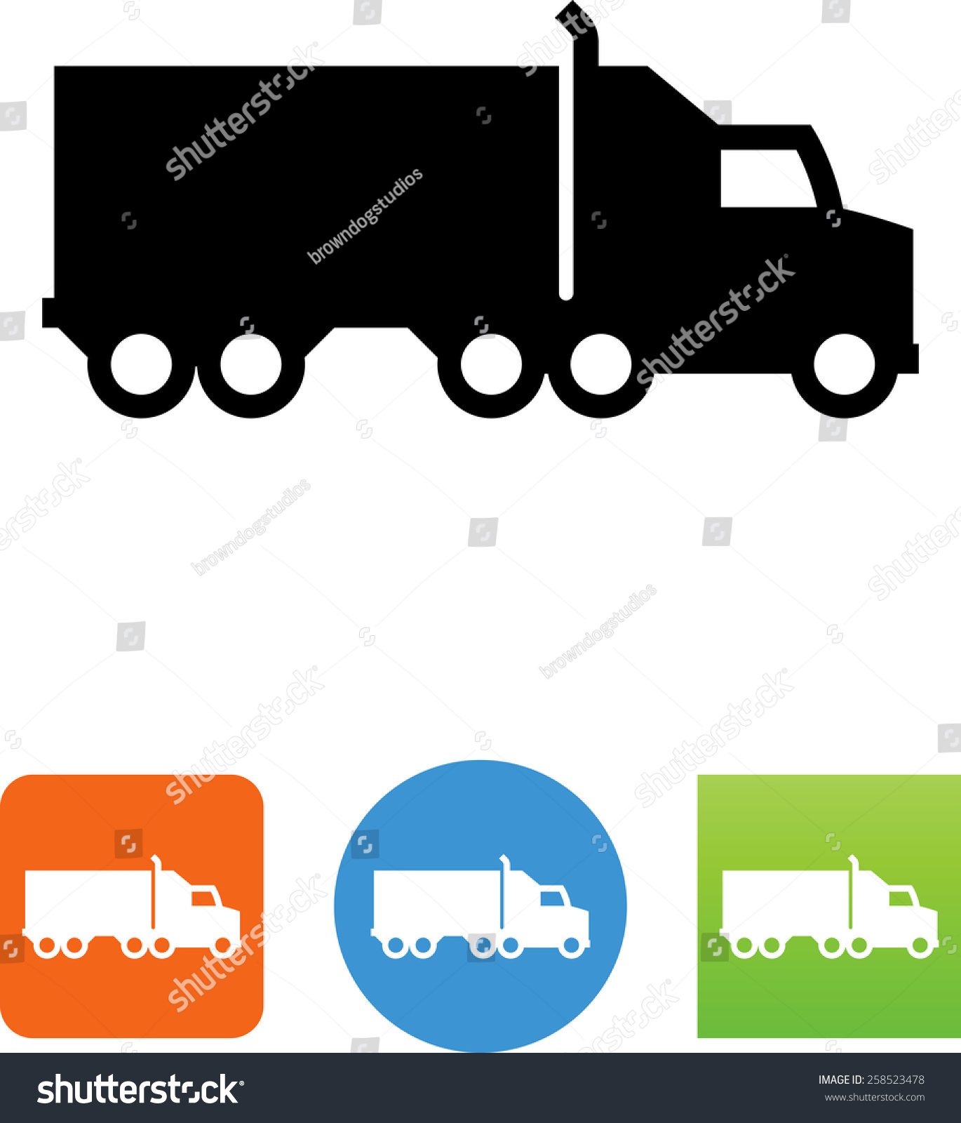 Free Free 258 Semi Truck Svg Icon SVG PNG EPS DXF File