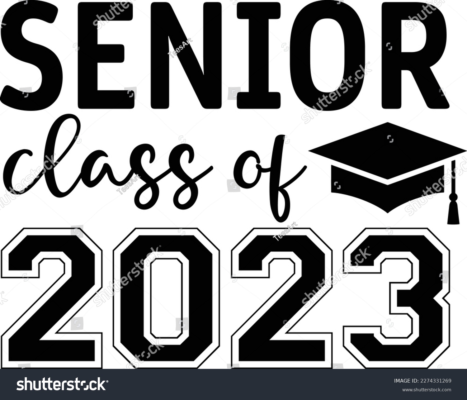 SVG of Senior class of 2023 class of 2023 graduate svg designs svg