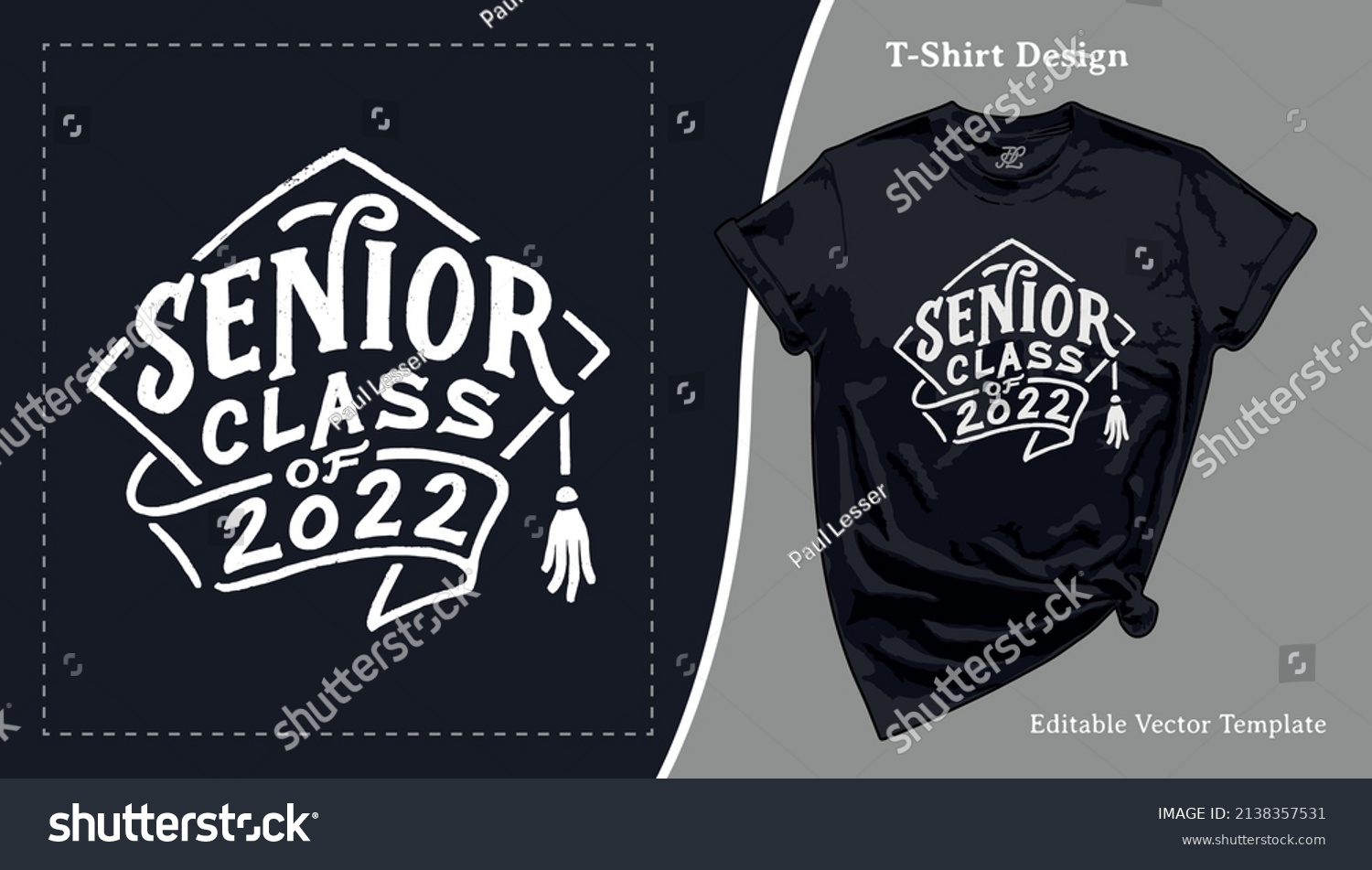 SVG of Senior Class of 2022, Graduation T-Shirt Design. Grad School Senior Night T shirt Template with a Hand-lettering for Print on Demand Tee, Apparel, Clothing, SVG and Screen Print svg