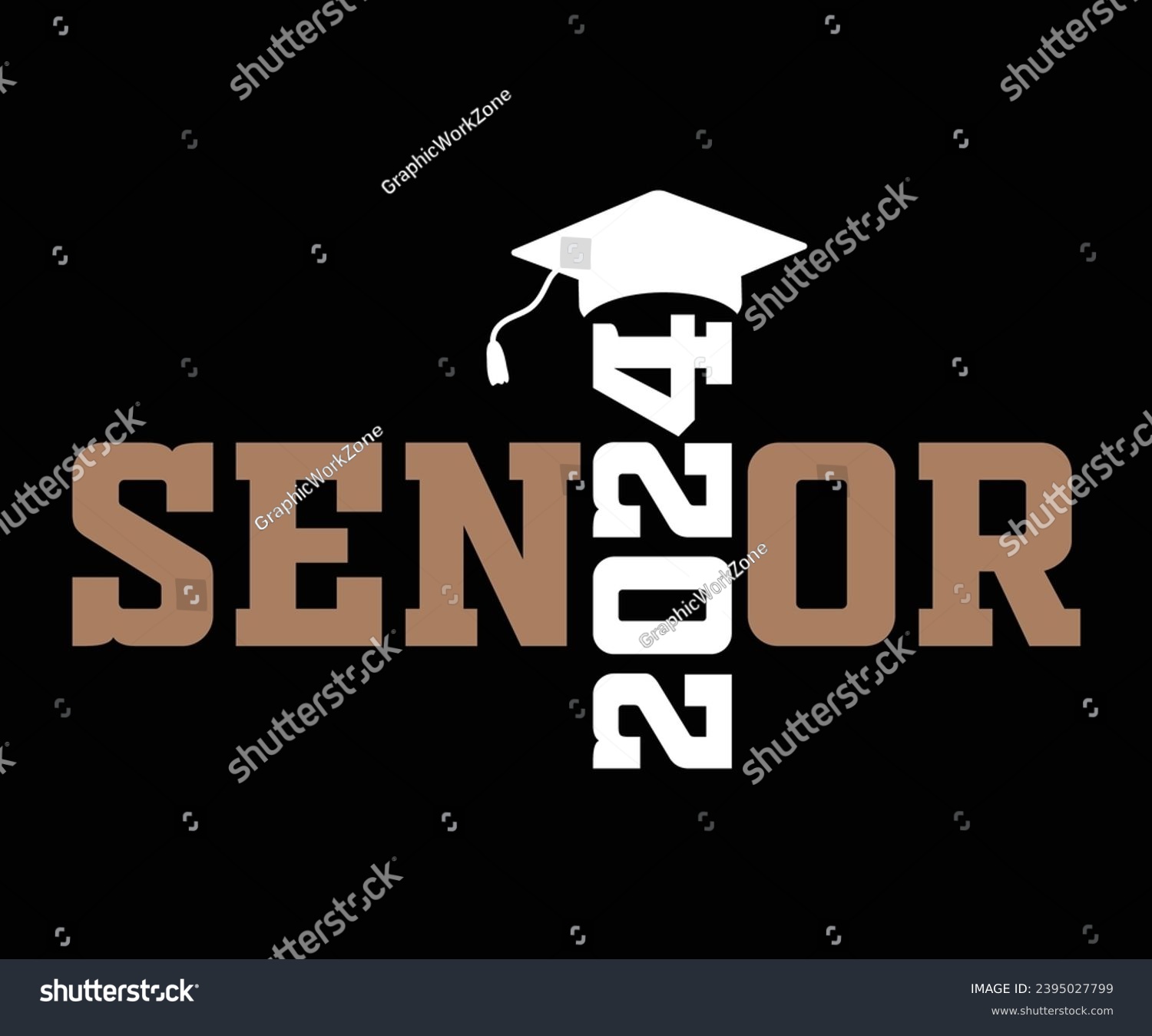 SVG of Senior Class Of 2024 Vector Illustration Design, T-shirt Design 2024 svg