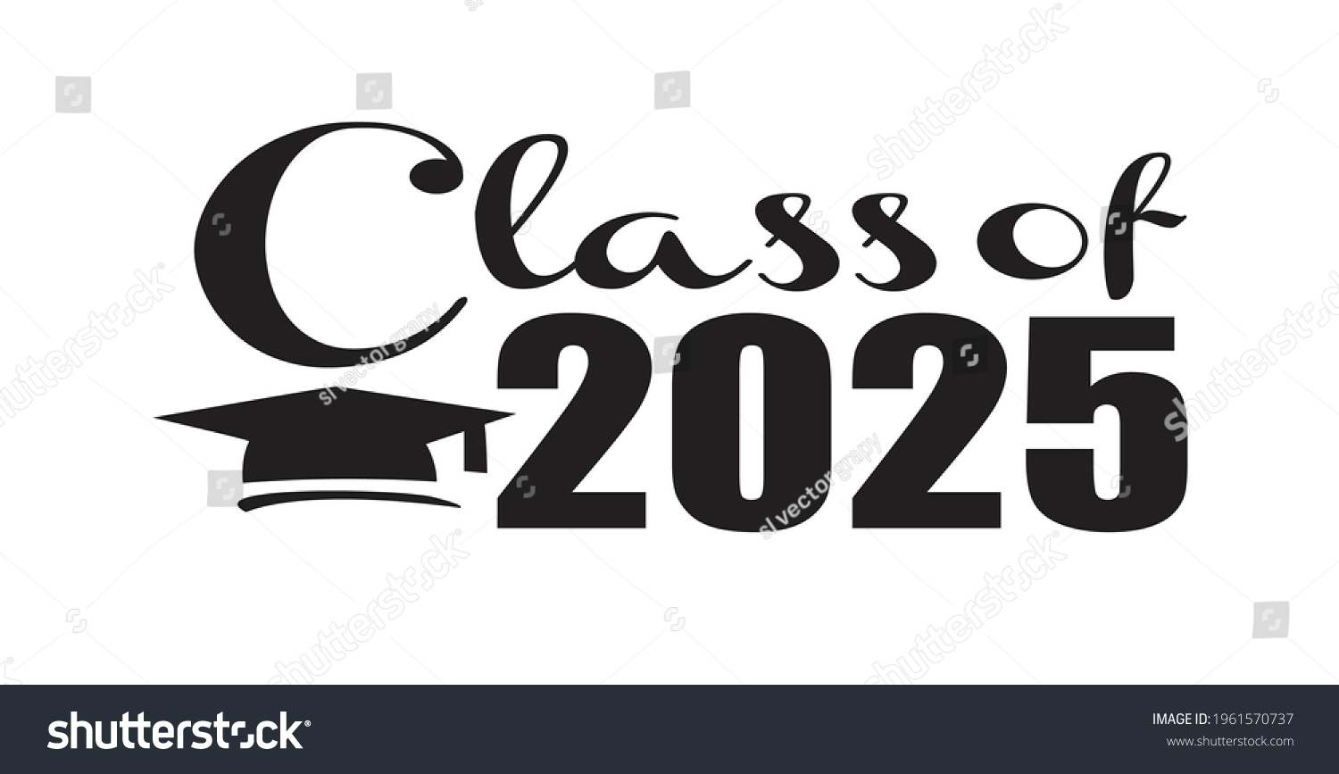 Seniors Class 2025 T Shirt Design Stock Vector (Royalty Free ...