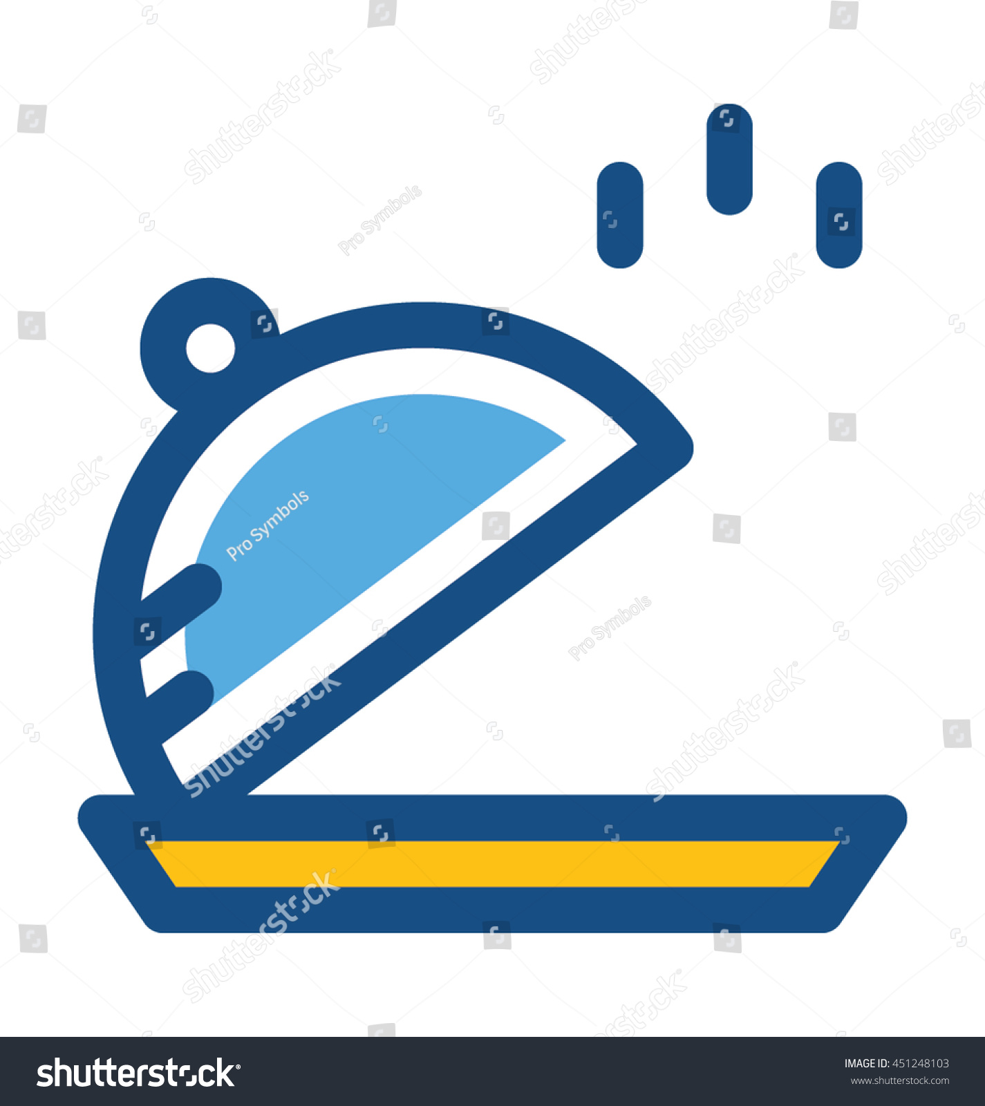 Serving Platter Vector Icon Stock Vector (Royalty Free) 451248103 ...