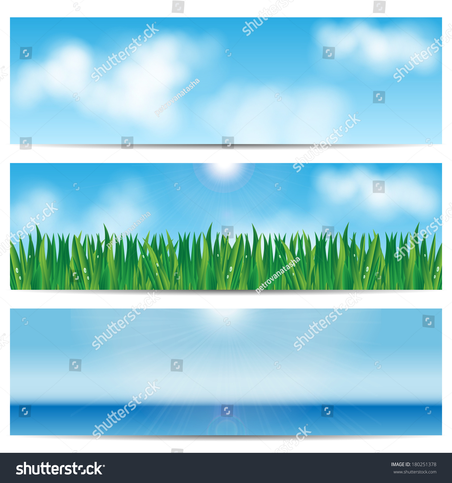 SVG of set backgrounds nature.blue sky and green grass.eco design.vector svg
