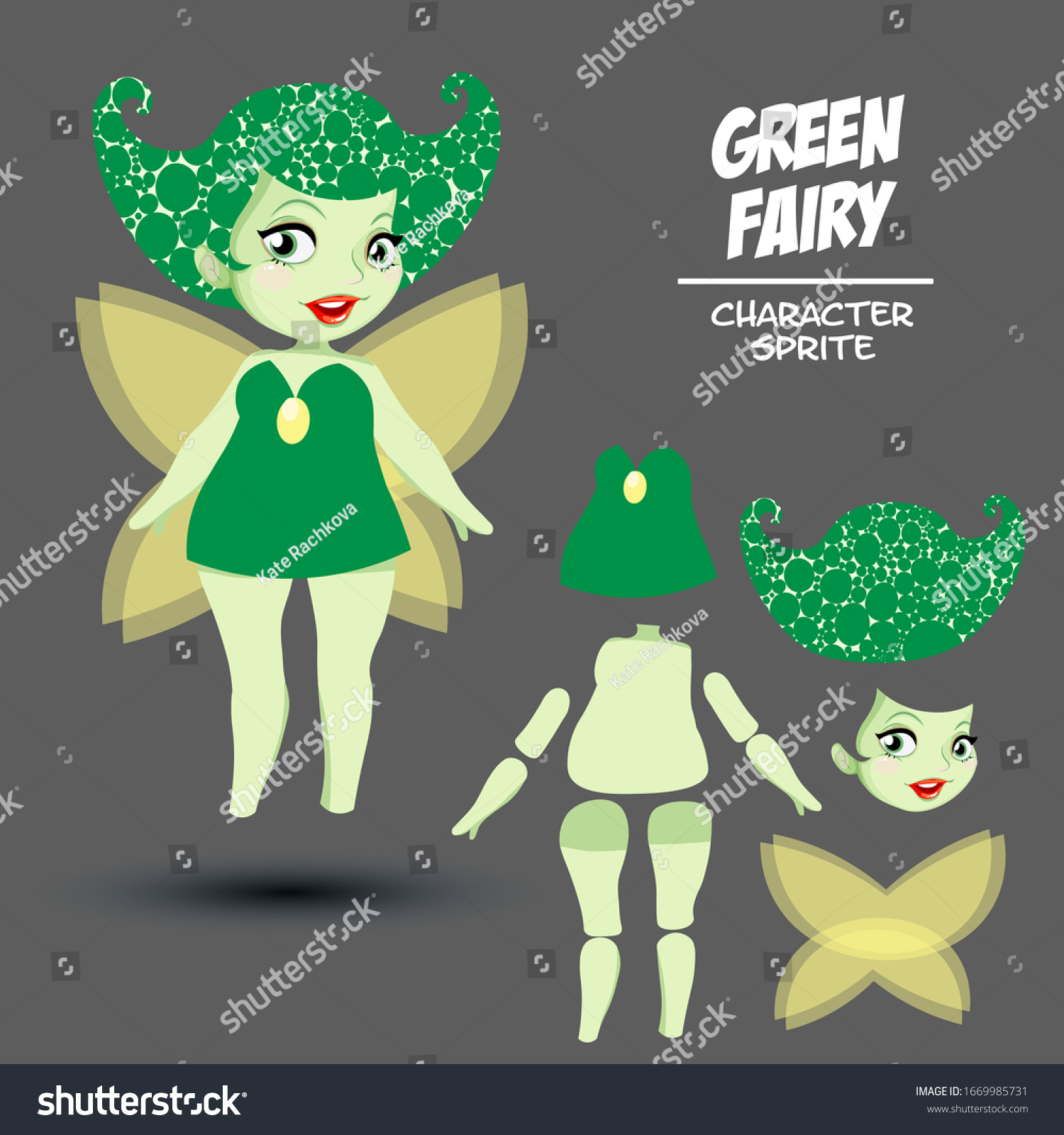Set Character Sprite Fairy Animation Games Stock Vector Royalty Free Set Character Sprite Fairy Animation Games Stock Vector Royalty Free