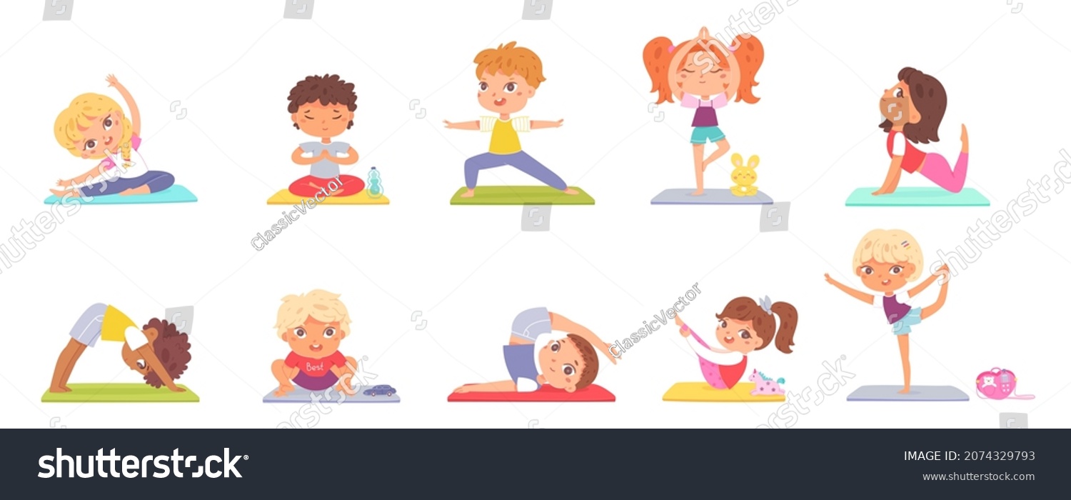 47,220 Children doing exercises Images, Stock Photos & Vectors ...