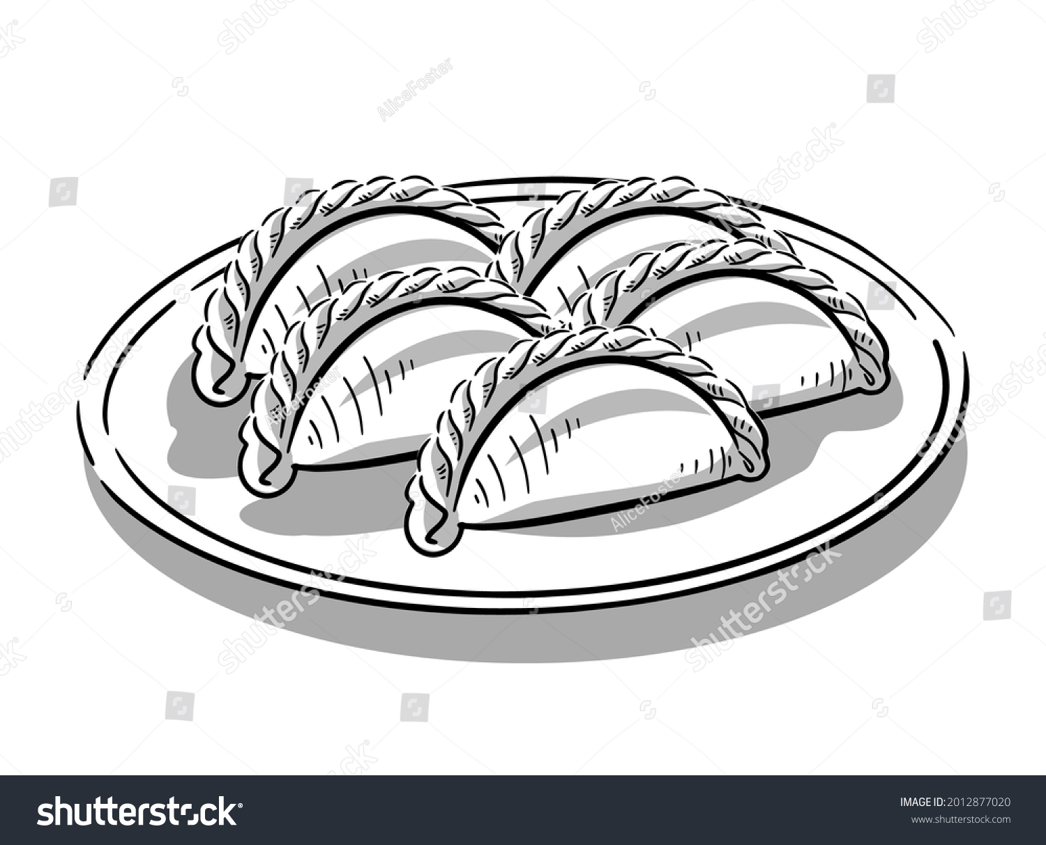 1,539 Meat pie drawing Stock Illustrations, Images & Vectors | Shutterstock