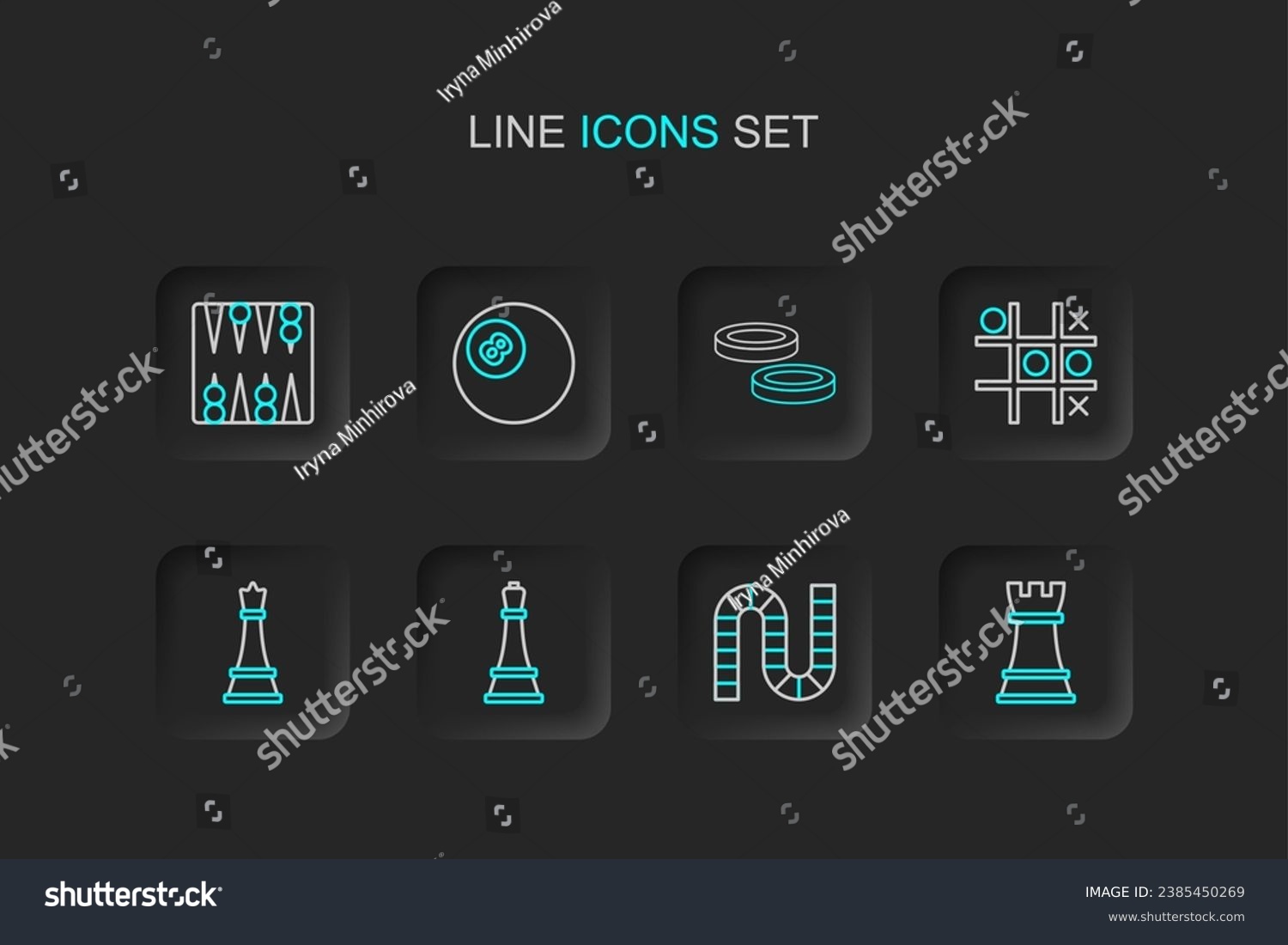 SVG of Set line Chess, Board game, Tic tac toe, Checker chips, Billiard pool snooker ball and Backgammon board icon. Vector svg