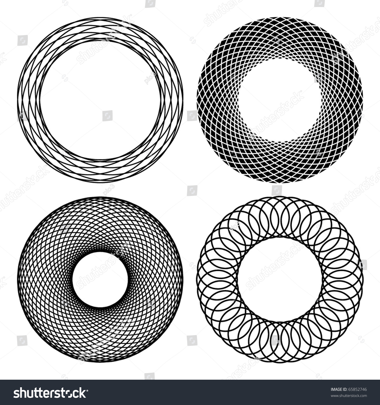 Set Abstract Geometrical Shapes Vector Stock Vector 65852746 - Shutterstock