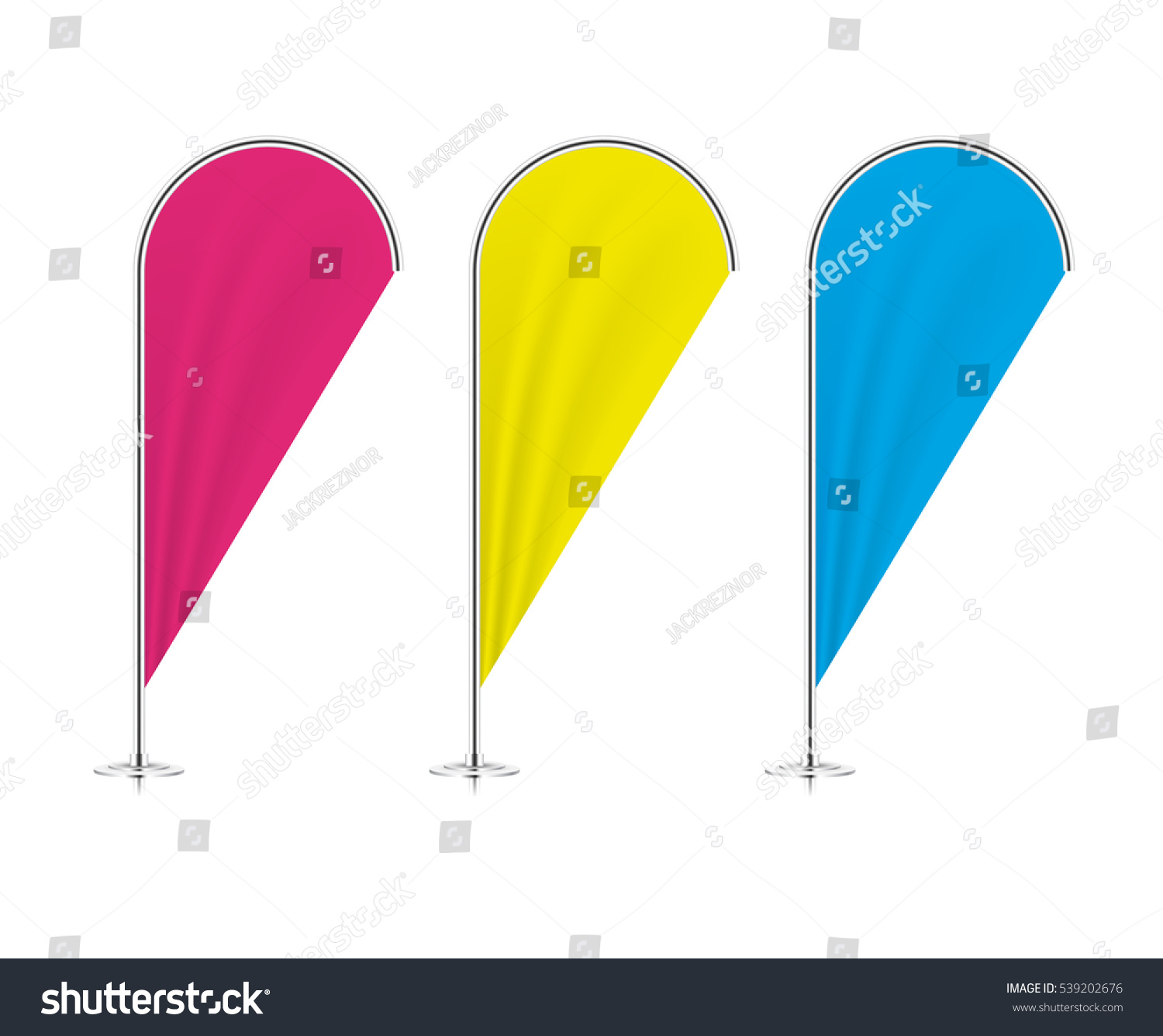 Download Set Blank Colored Teardrop Flags Isolated Stock Vector 539202676 - Shutterstock