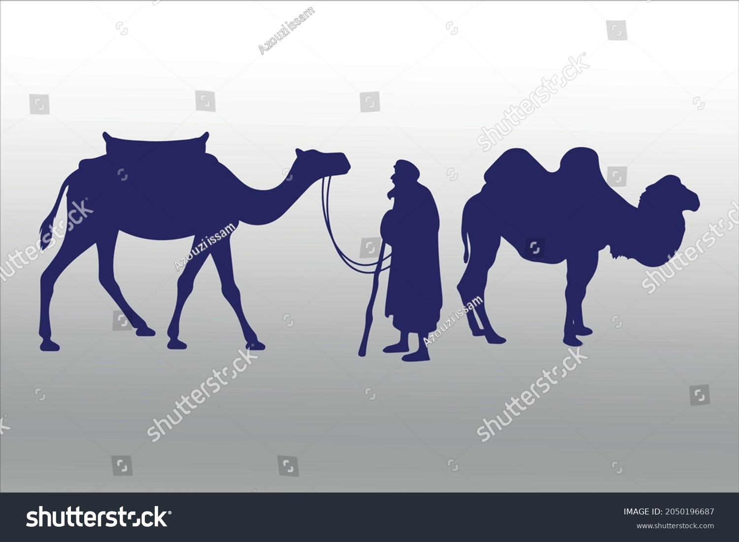 Set Camel Silhouettes Line Isolated Logo Stock Vector (Royalty Free ...