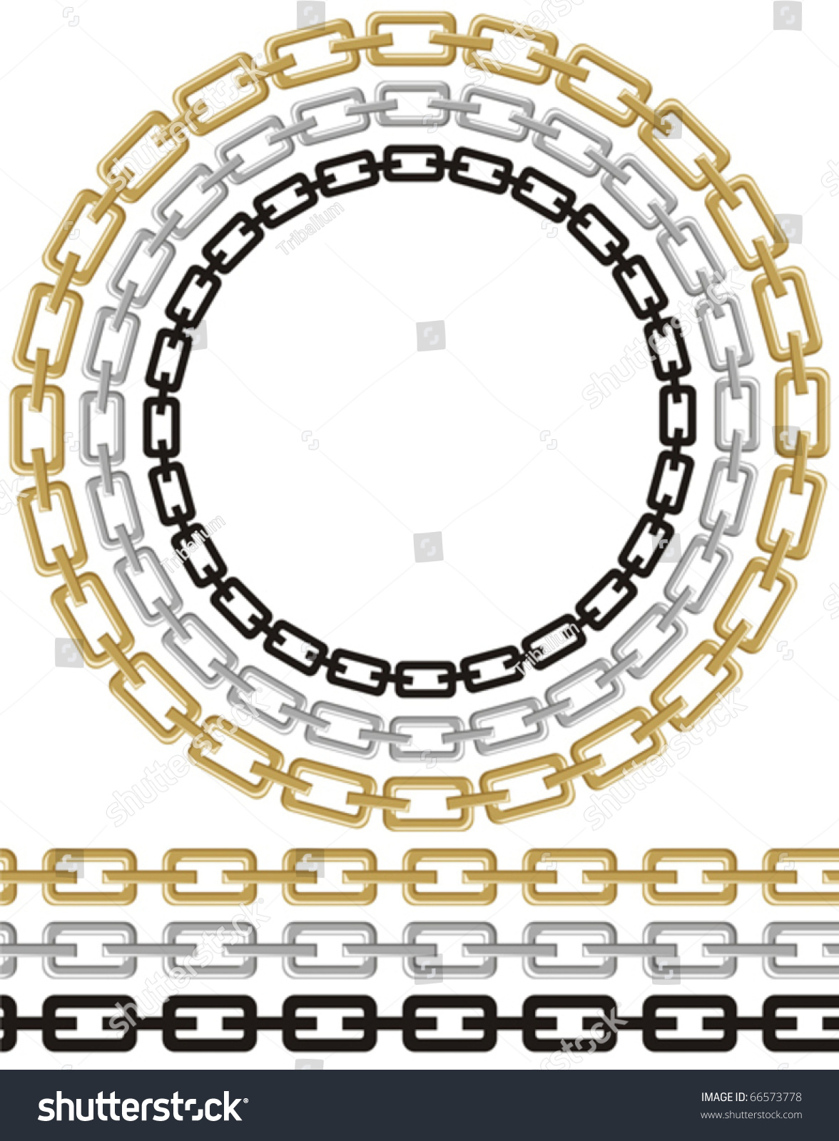 Set Of Chain Vector - 66573778 : Shutterstock