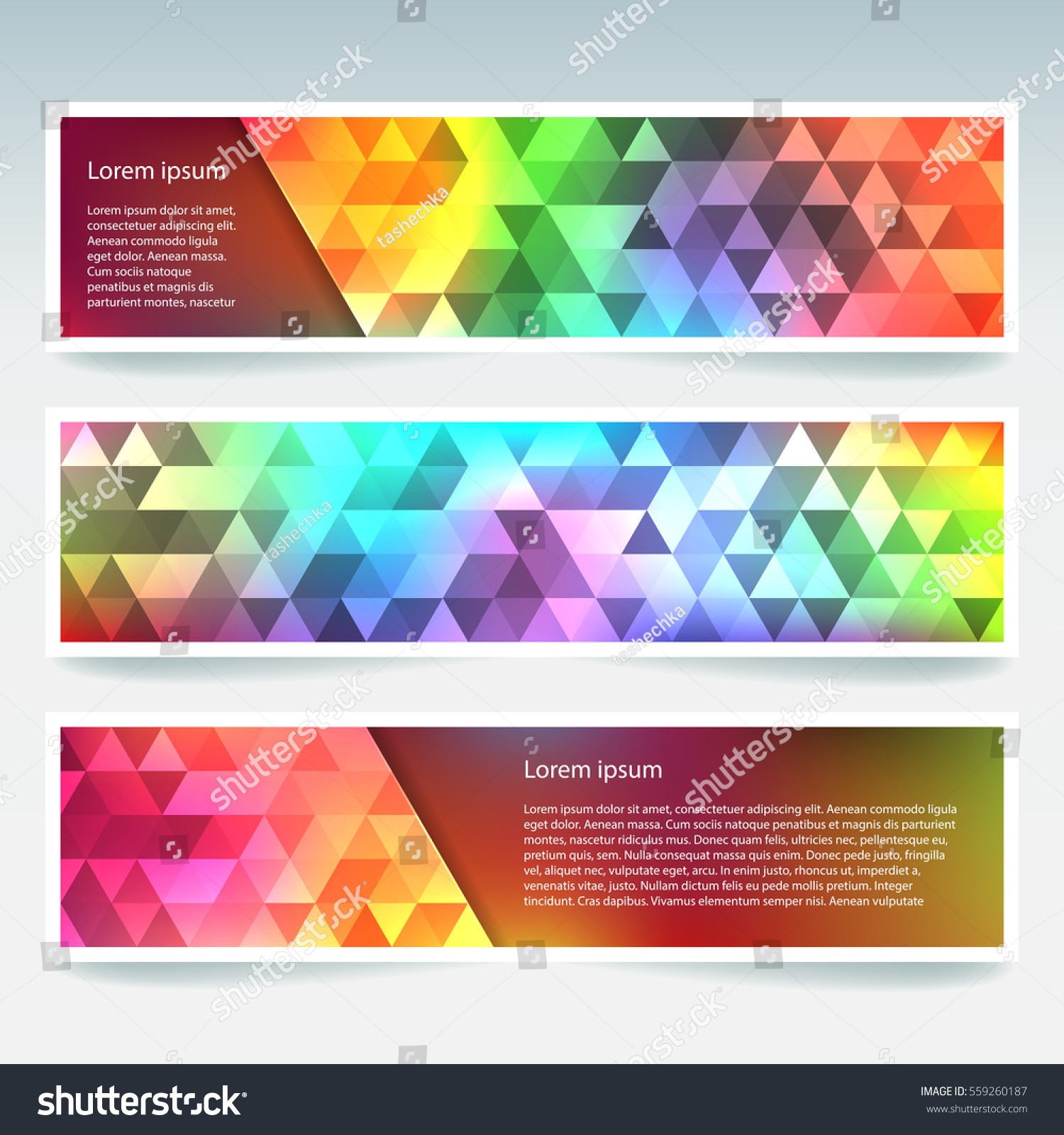 Set Colorful  Banner  Templates Abstract Background  Stock 