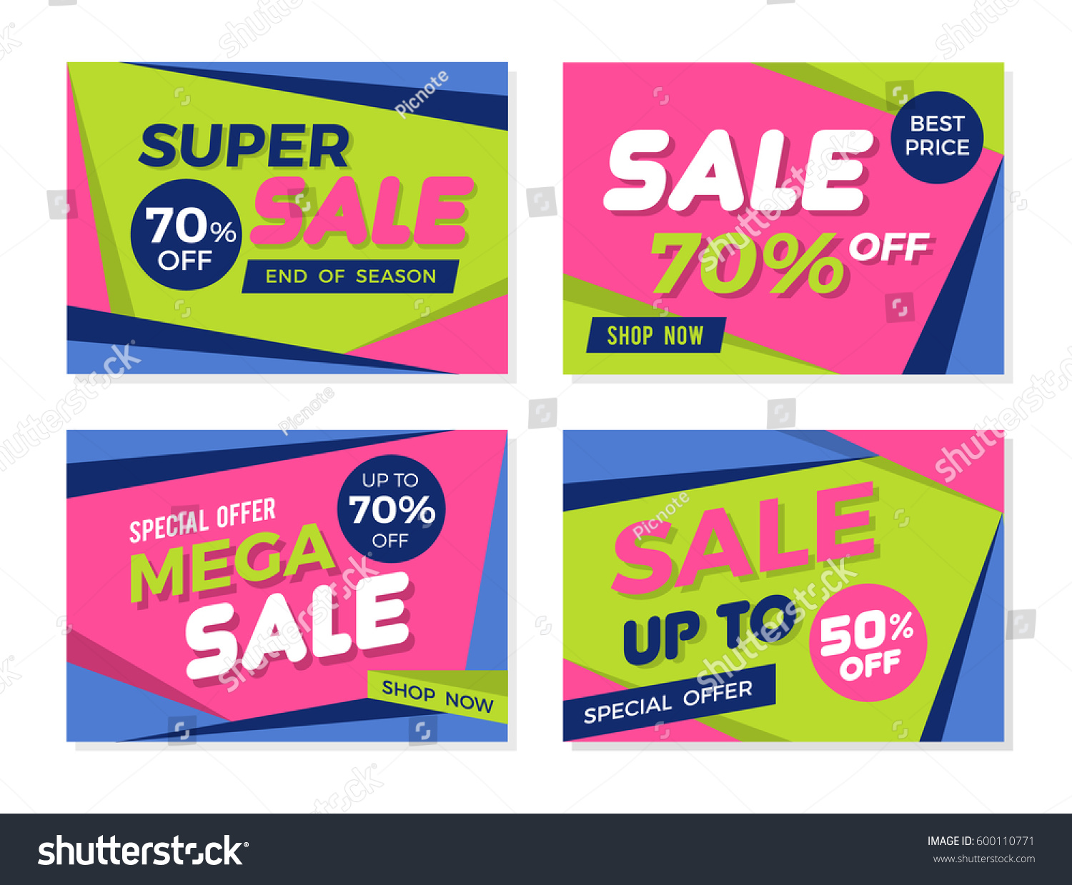 set colorful trendy sale banners promotion stock vector 600110771 set colorful trendy sale banners promotion stock vector 600110771