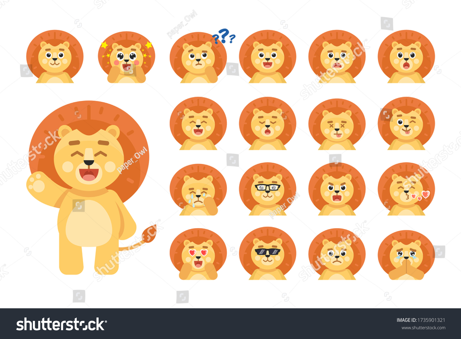 1,347 Cartoon lion thinking Images, Stock Photos & Vectors | Shutterstock