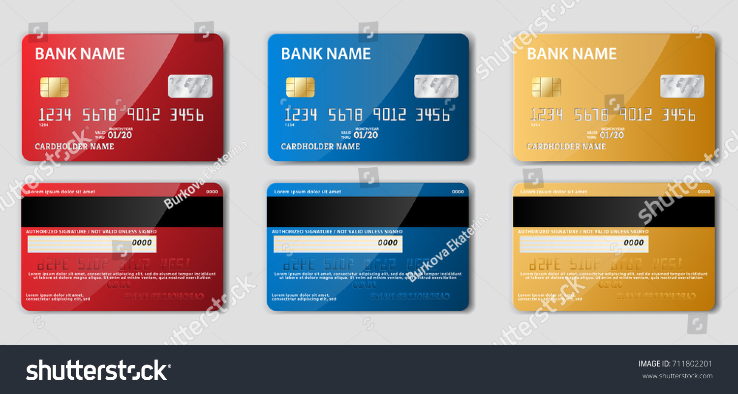 1,611 Front and back of debit card Images, Stock Photos & Vectors ...