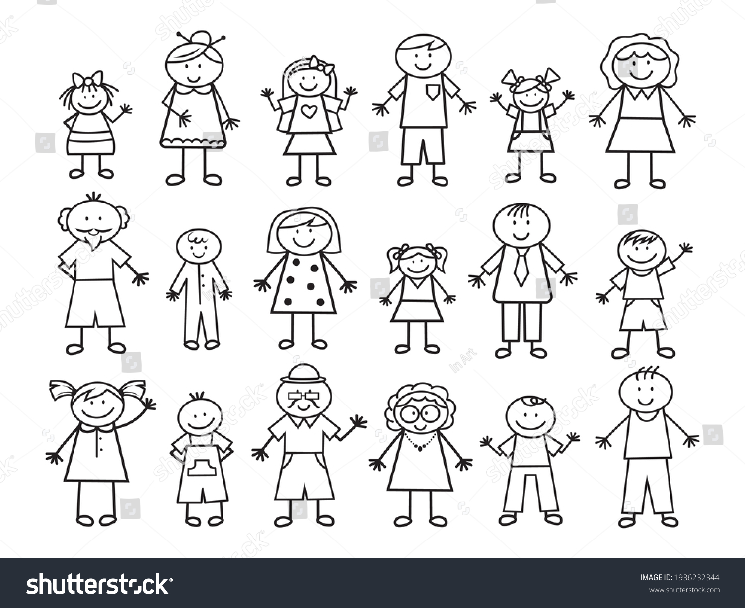 234,755 Hand drawn child characters Images, Stock Photos & Vectors ...