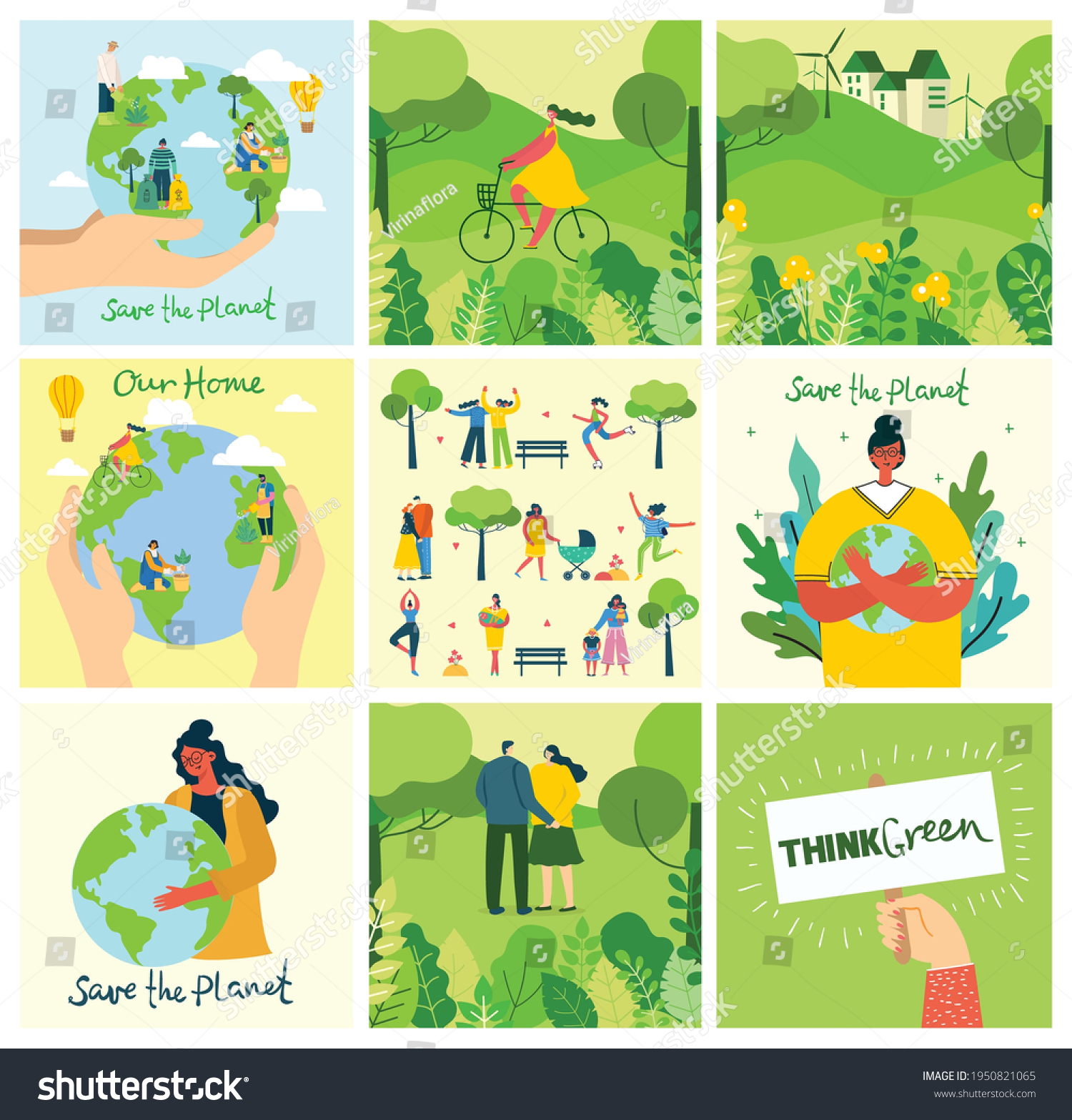 collage on the topic save environment