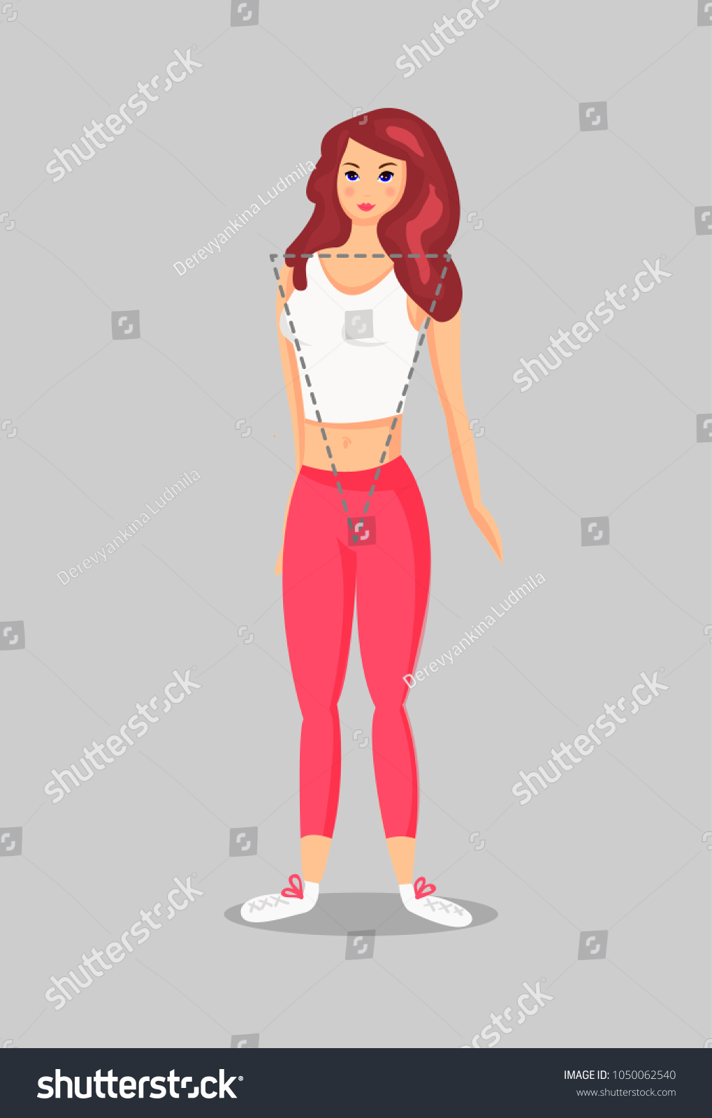 Set Female Body Shape Types Stock Vector Royalty Free 1050062540 Shutterstock 