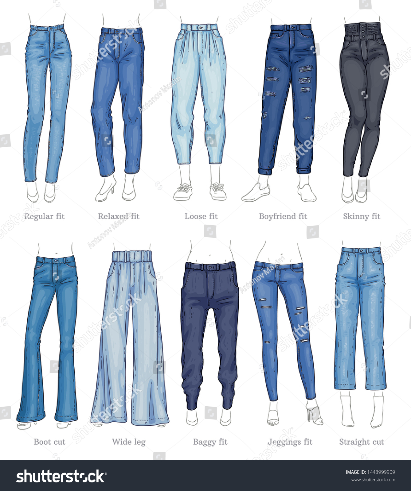 types of ladies jeans with names