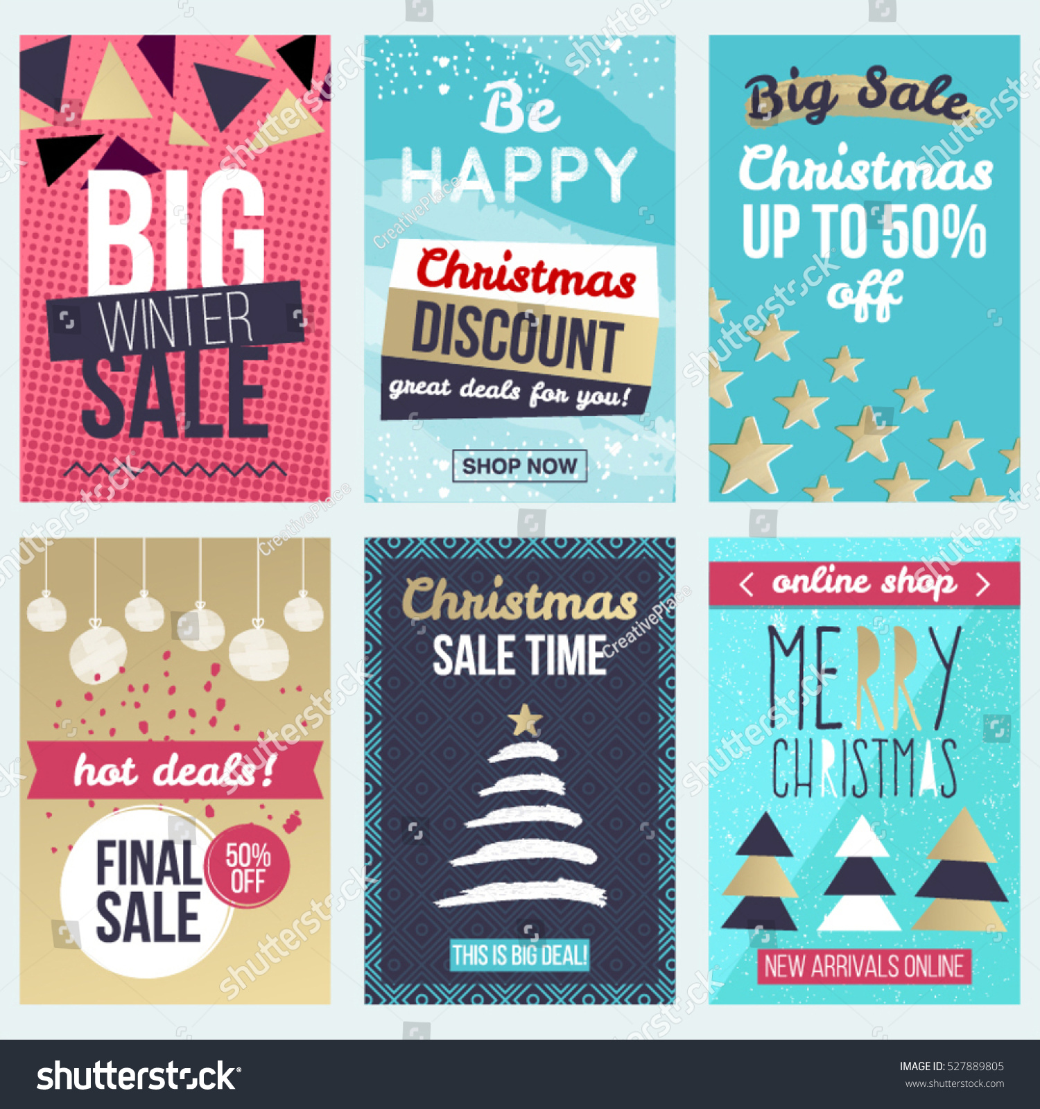 set of flat winter holidays and christmas banners for sale shopping discounts and greeting cards - Discount Christmas Cards set of flat winter holidays and christmas banners for sale shopping discounts and greeting cards - Discount Christmas Cards