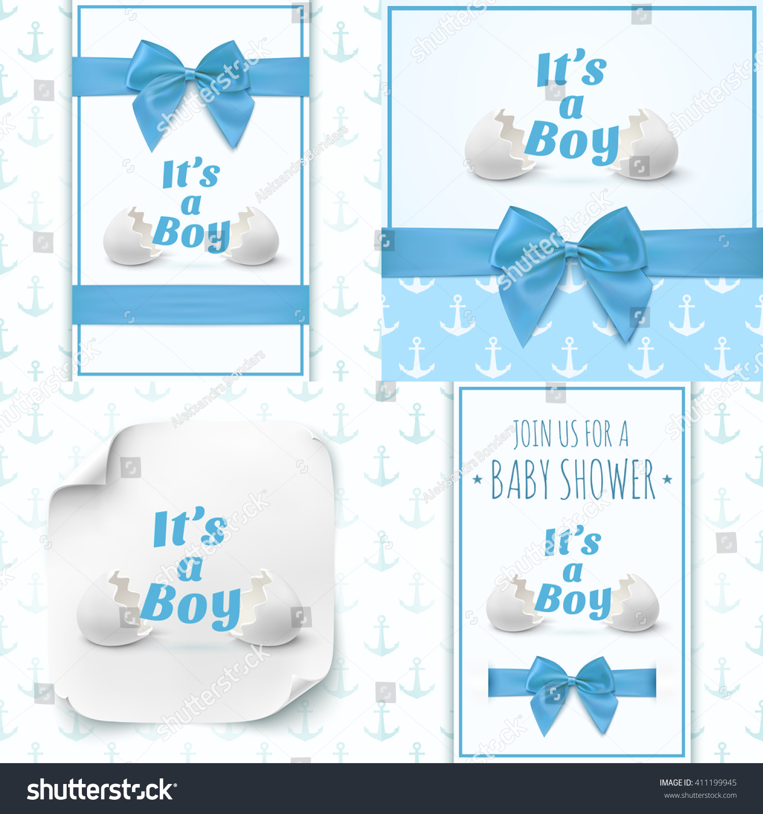 baby boy announcements templates