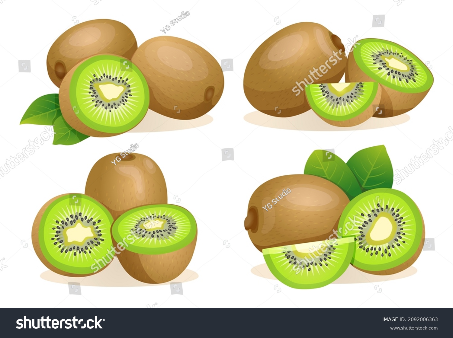 Fruit De Kiwi 460 277 Images Photos Et Images Vectorielles De Stock Shutterstock