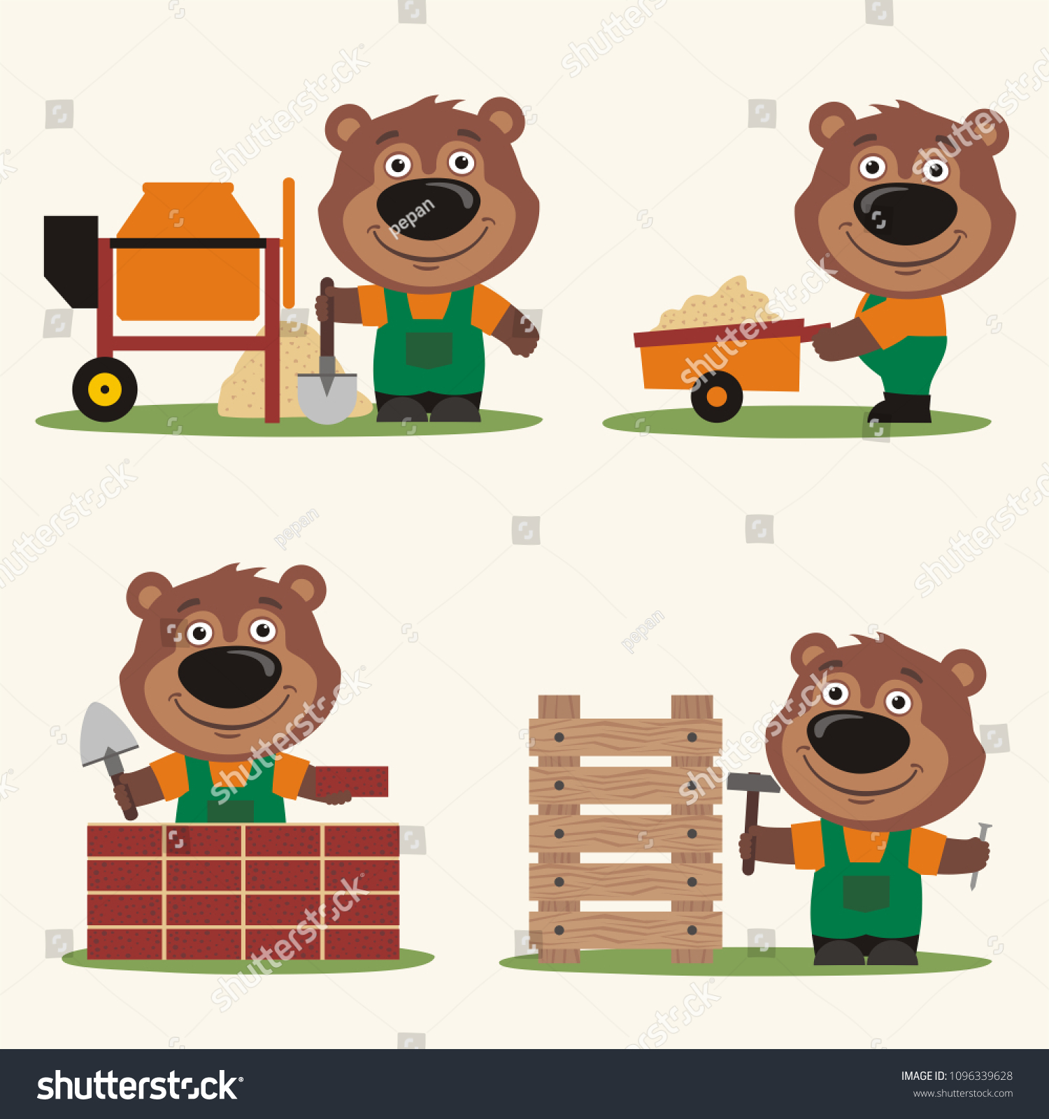 builder teddy bear