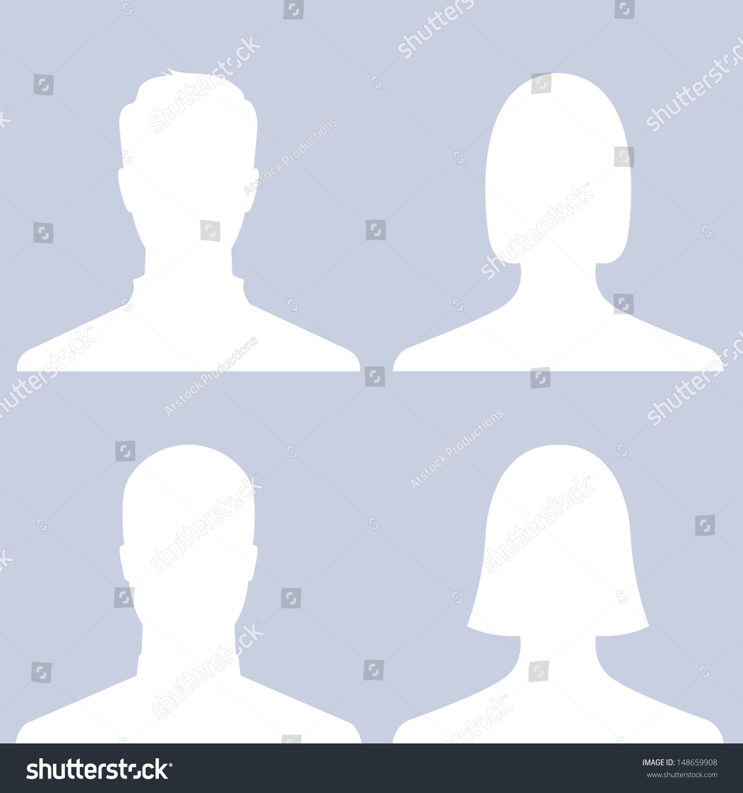 Set Of Men And Women Avatar Profile Pictures - Vector - 148659908 ...