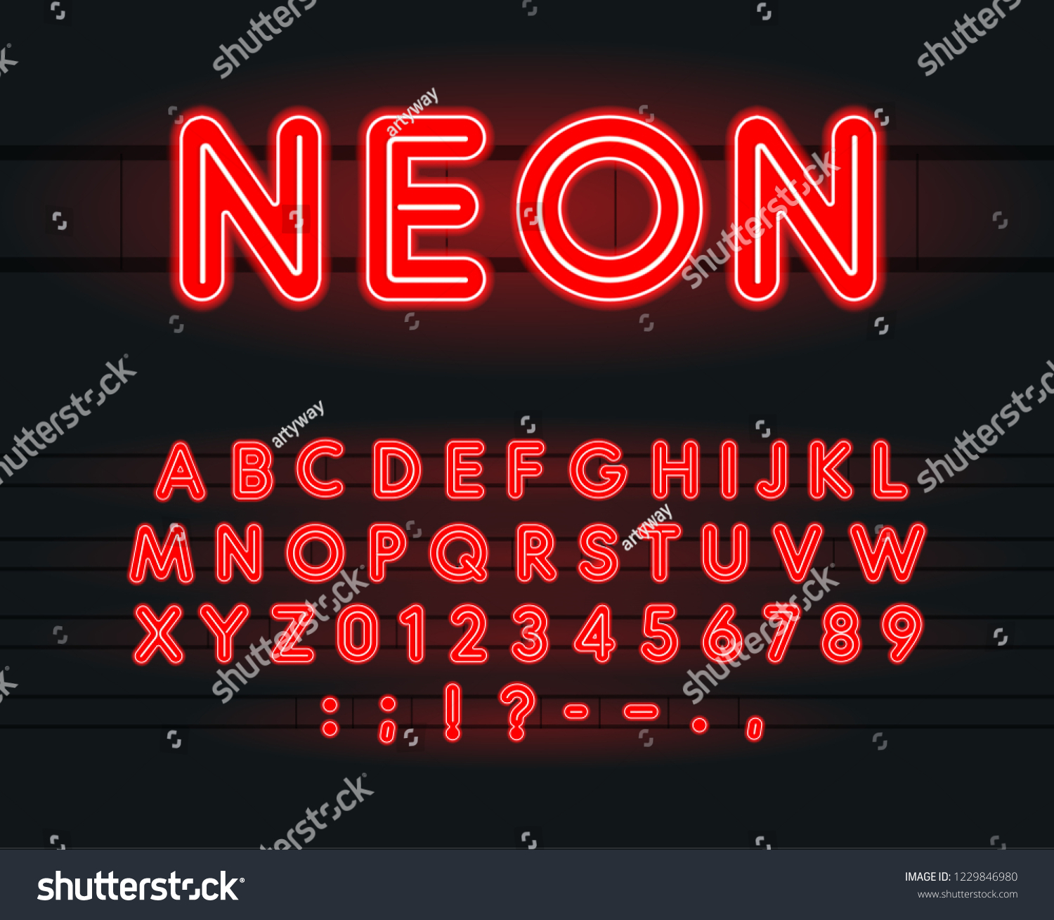 55,225 Red neon letters Images, Stock Photos & Vectors | Shutterstock