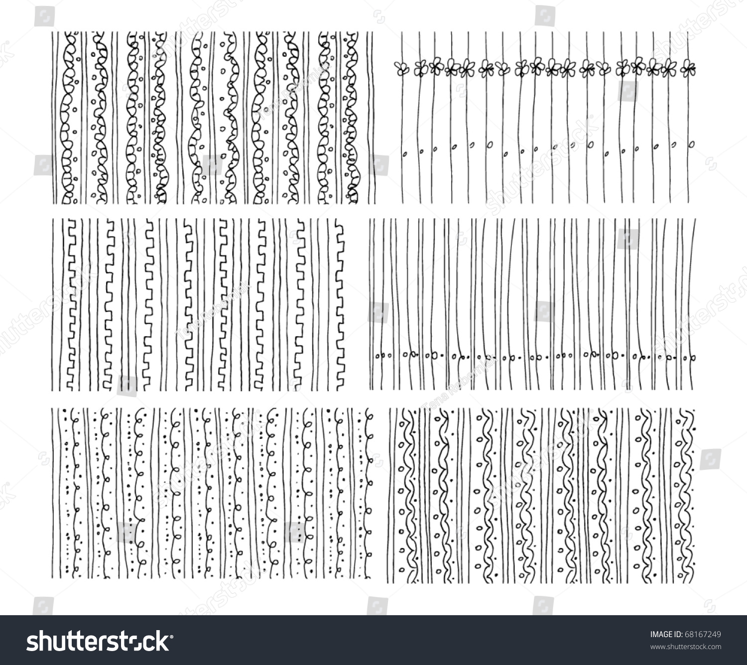 Set Original Vector Patterns Use Every Stock Vector (Royalty Free ...