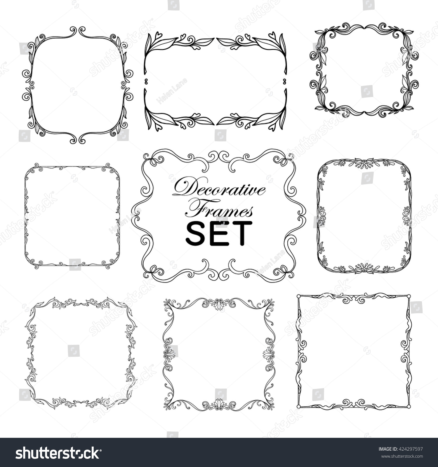 Decorative Outline Svg