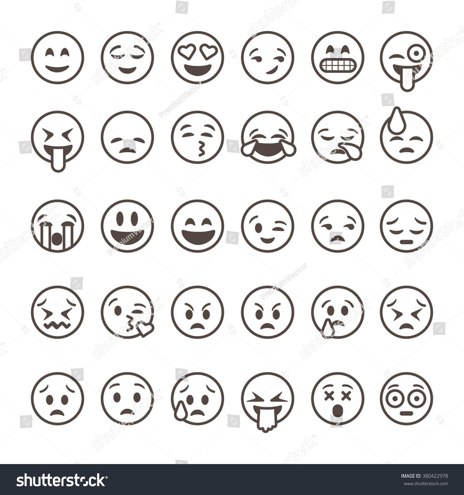 Emoji Outline Images