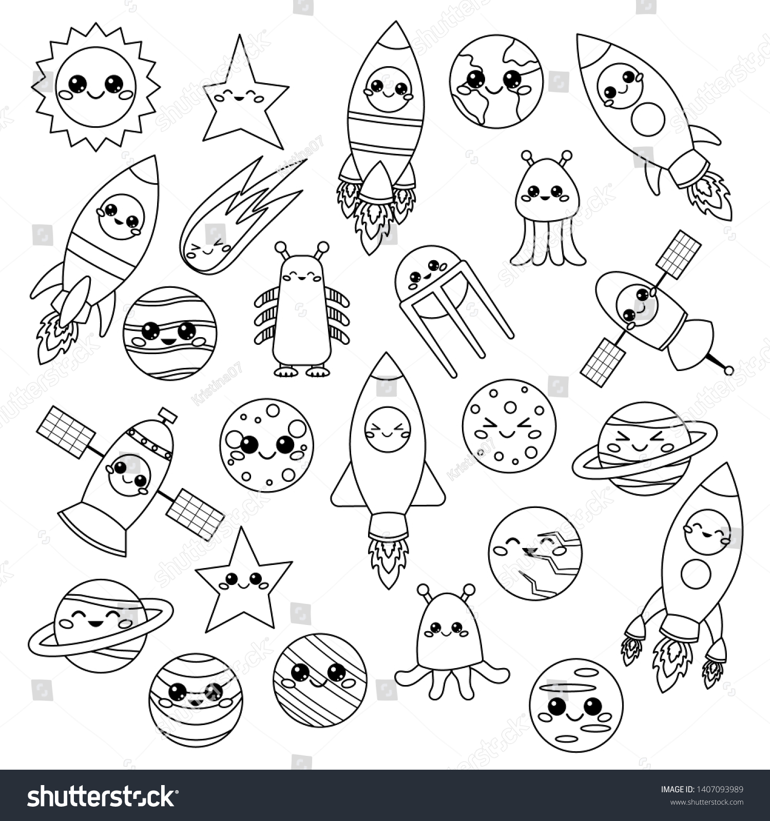 Download Kawaii Coloring Pages For Kids Cute Drawing With Crayons