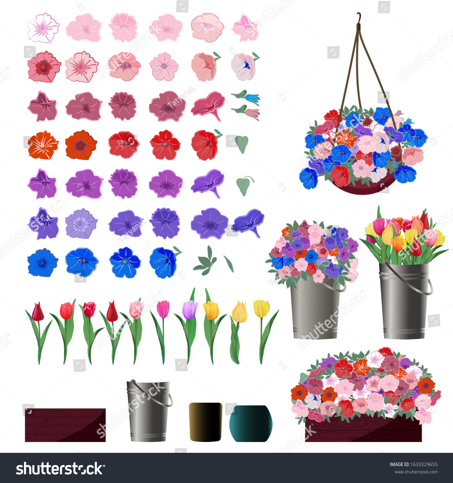 393 Hanging Basket Drawing Stock Illustrations, Images & Vectors ...